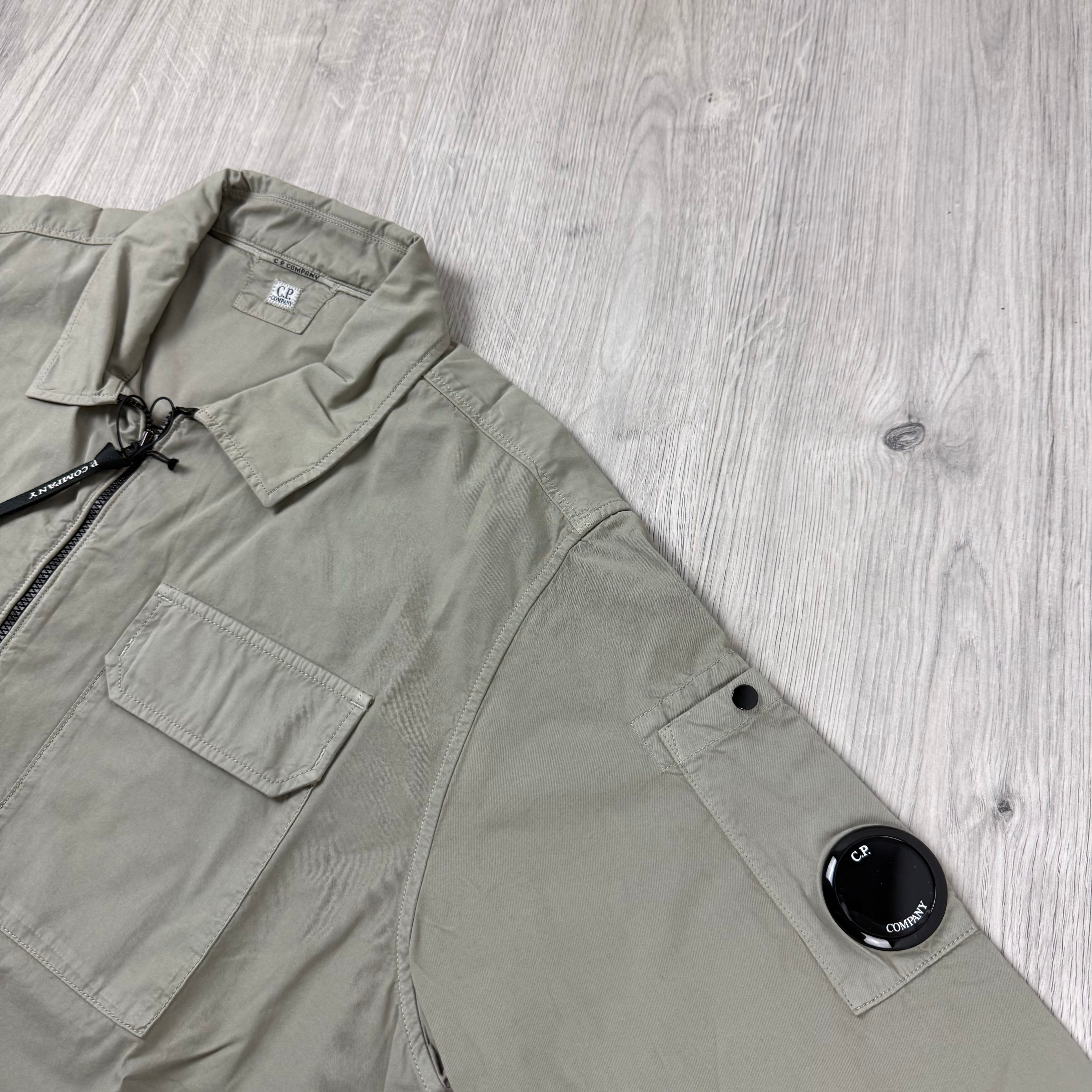 CP Company Zip Overshirt - Fallen Rock