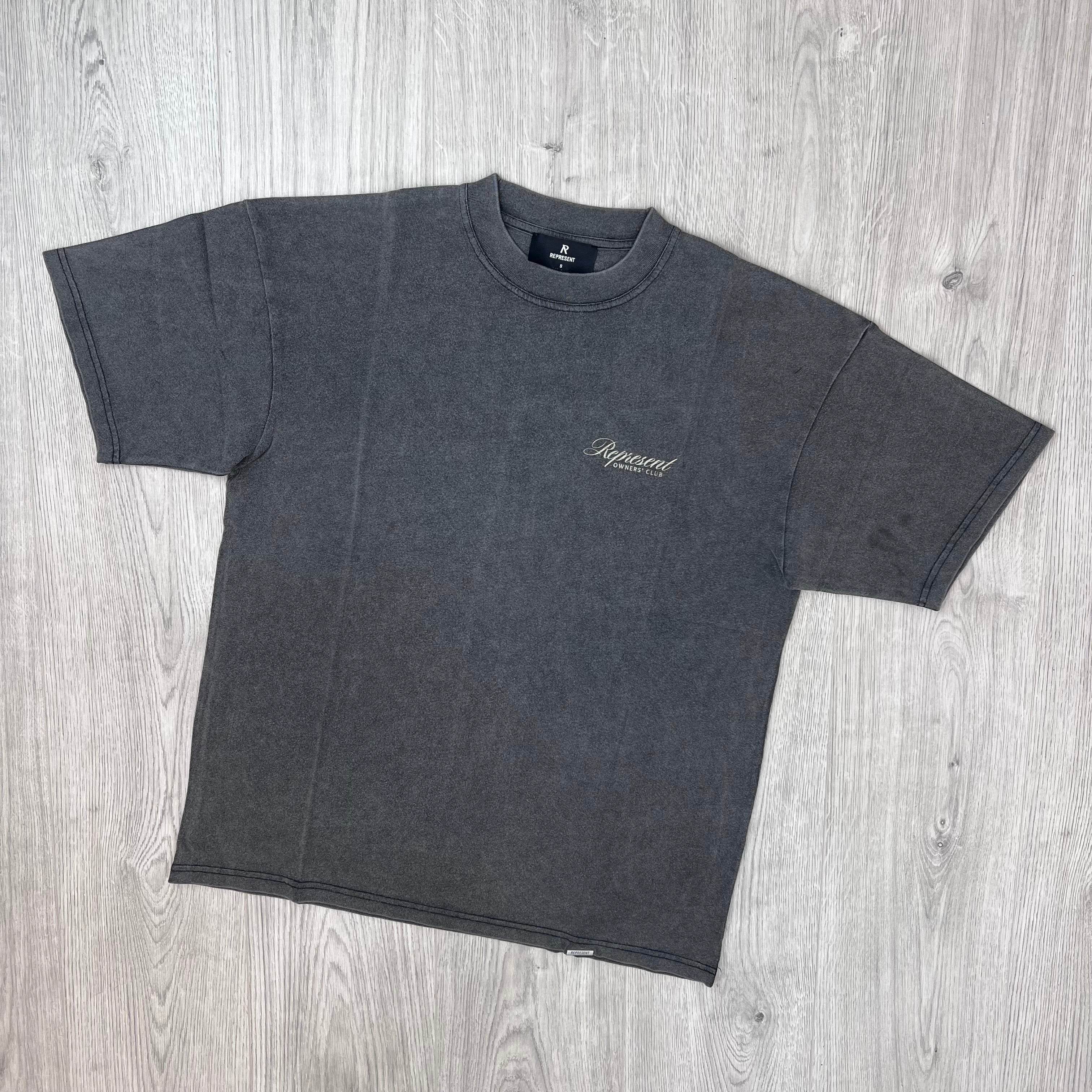 Represent Owners Club Script T-Shirt - Vintage Grey