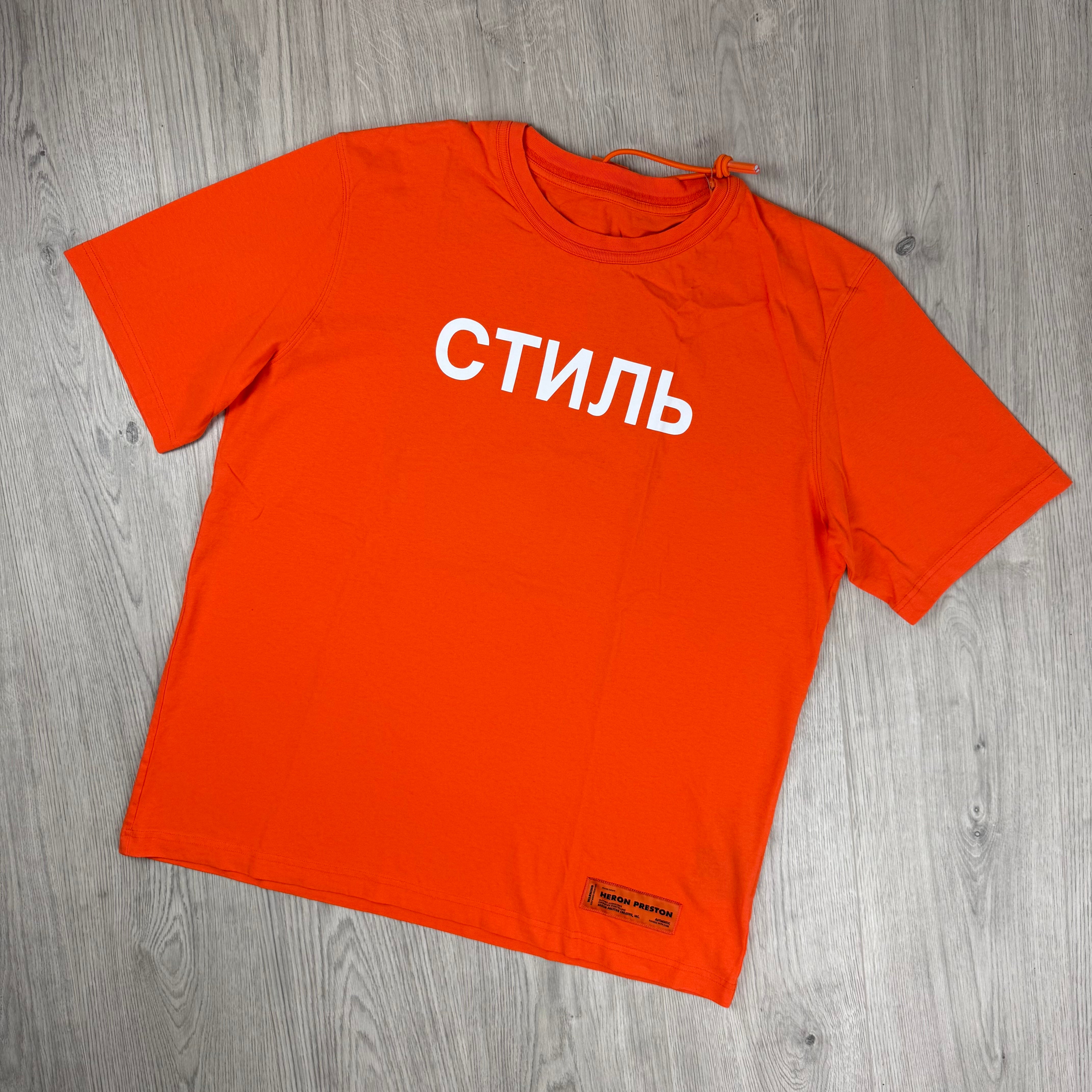 Heron Preston Initials T-Shirt - Orange