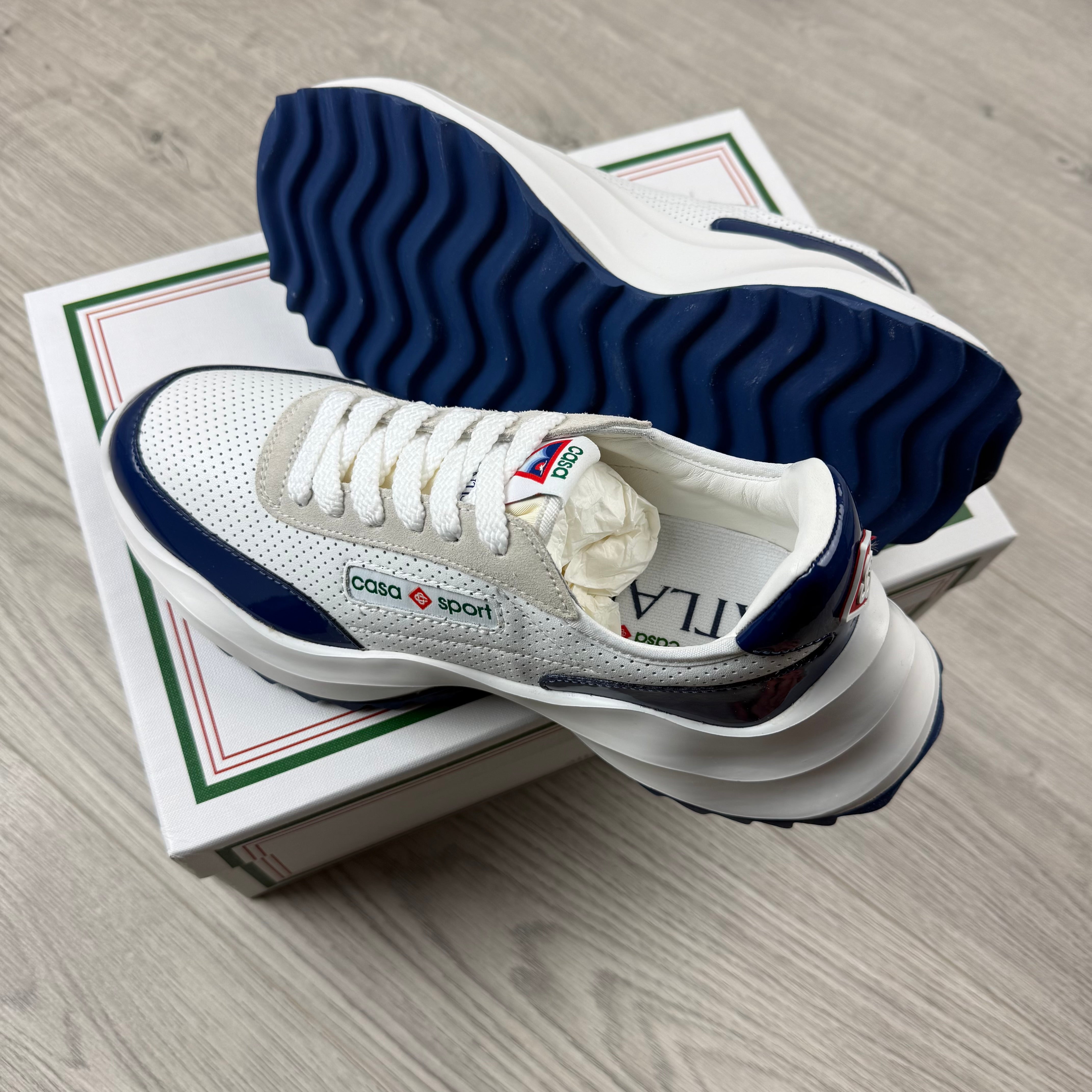 Casablanca 'Atlantis' Sneaker - White/Navy