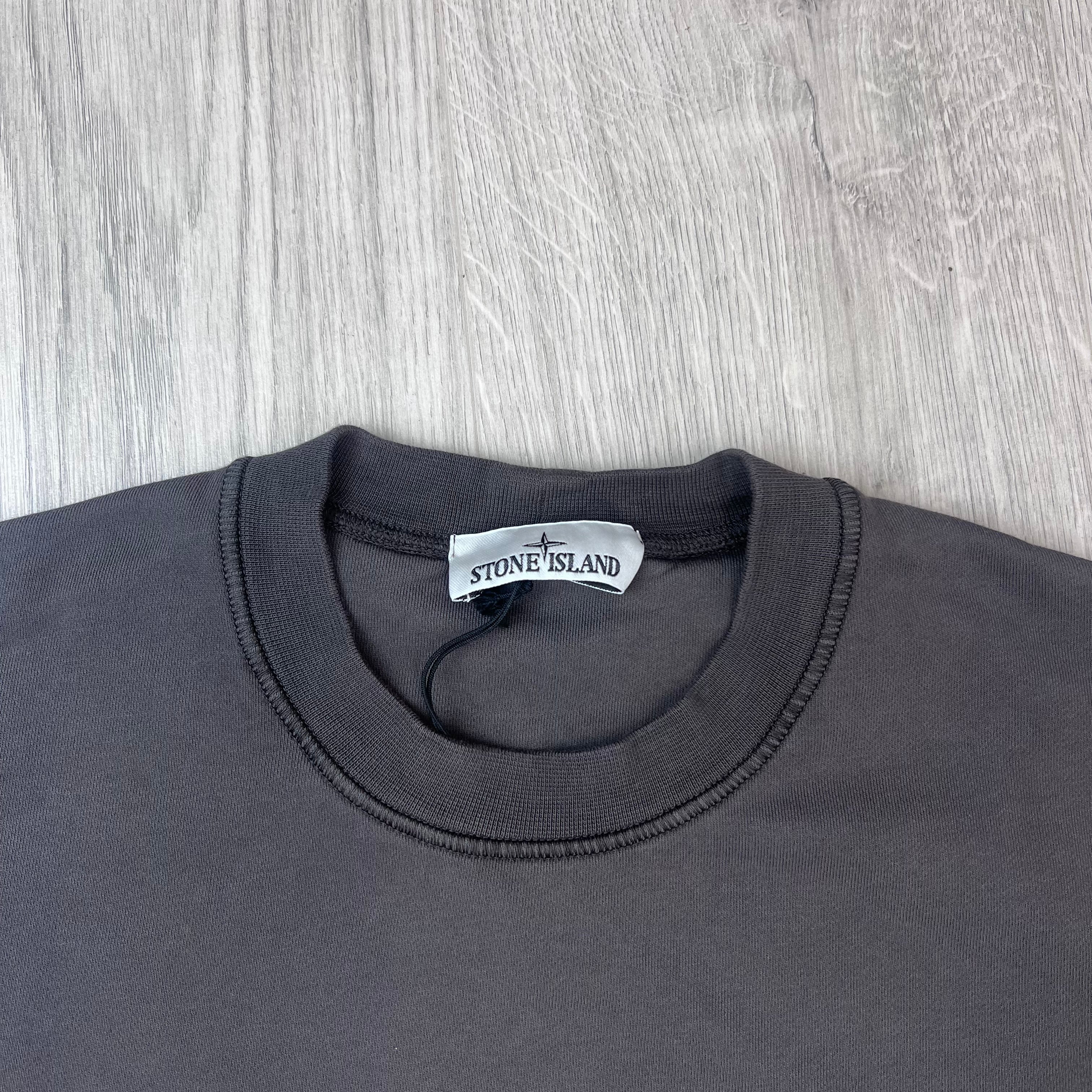Stone Island Dyed Sweatshirt - Charcoal