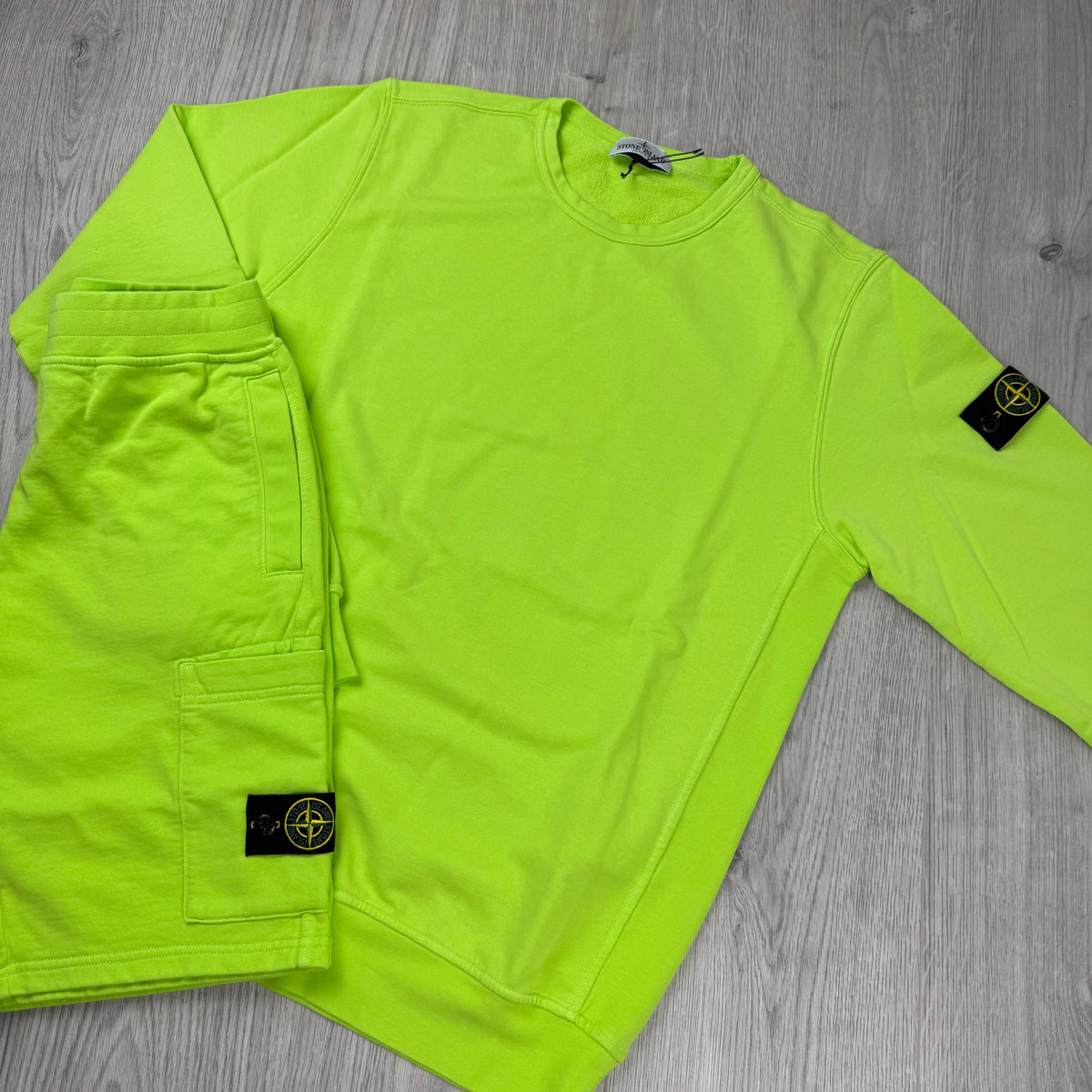 Stone Island Junior Tracksuit - Lime