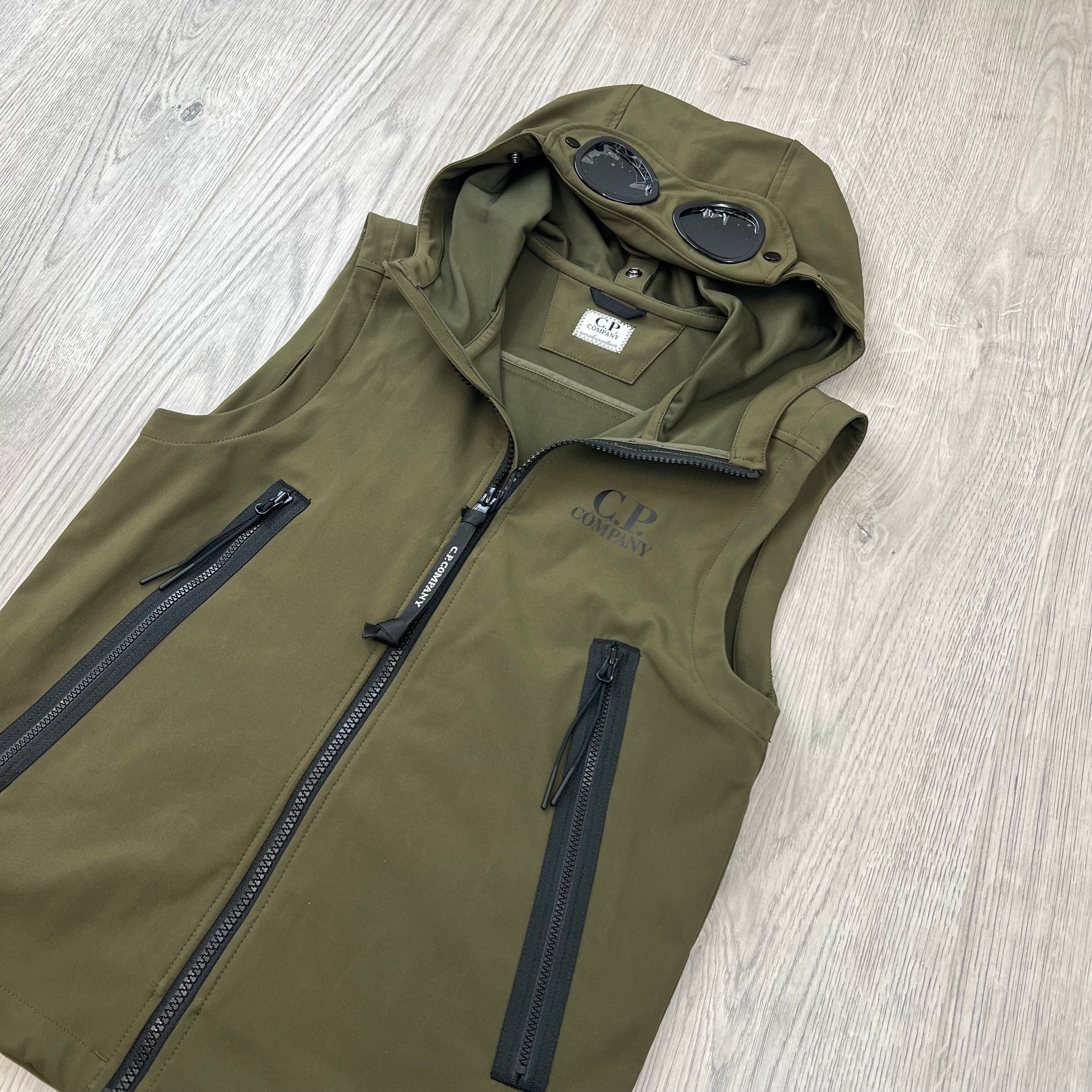 CP Company Junior Shell-R Gilet - Ivy Green
