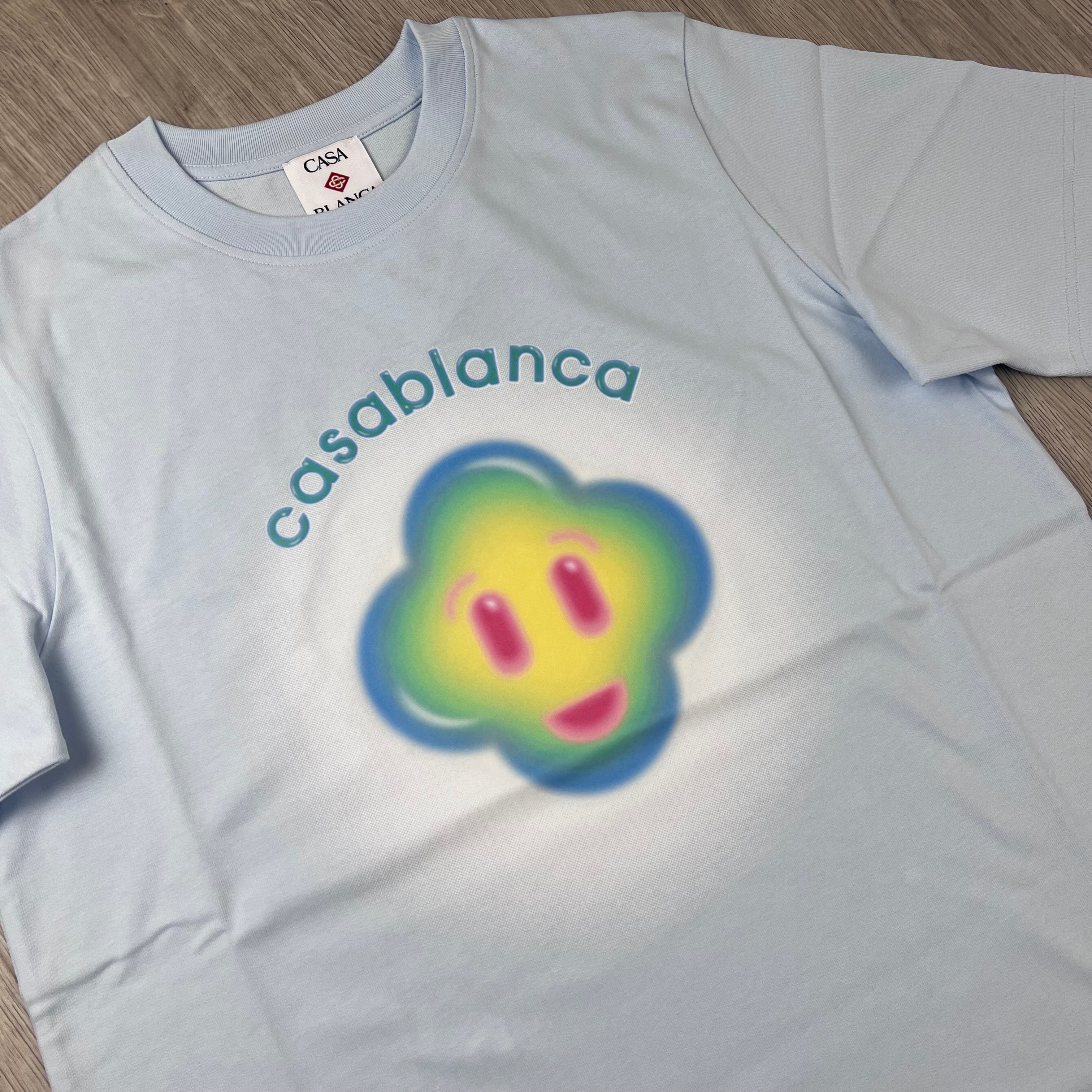Casablanca 'Smiley' T-Shirt - Blue