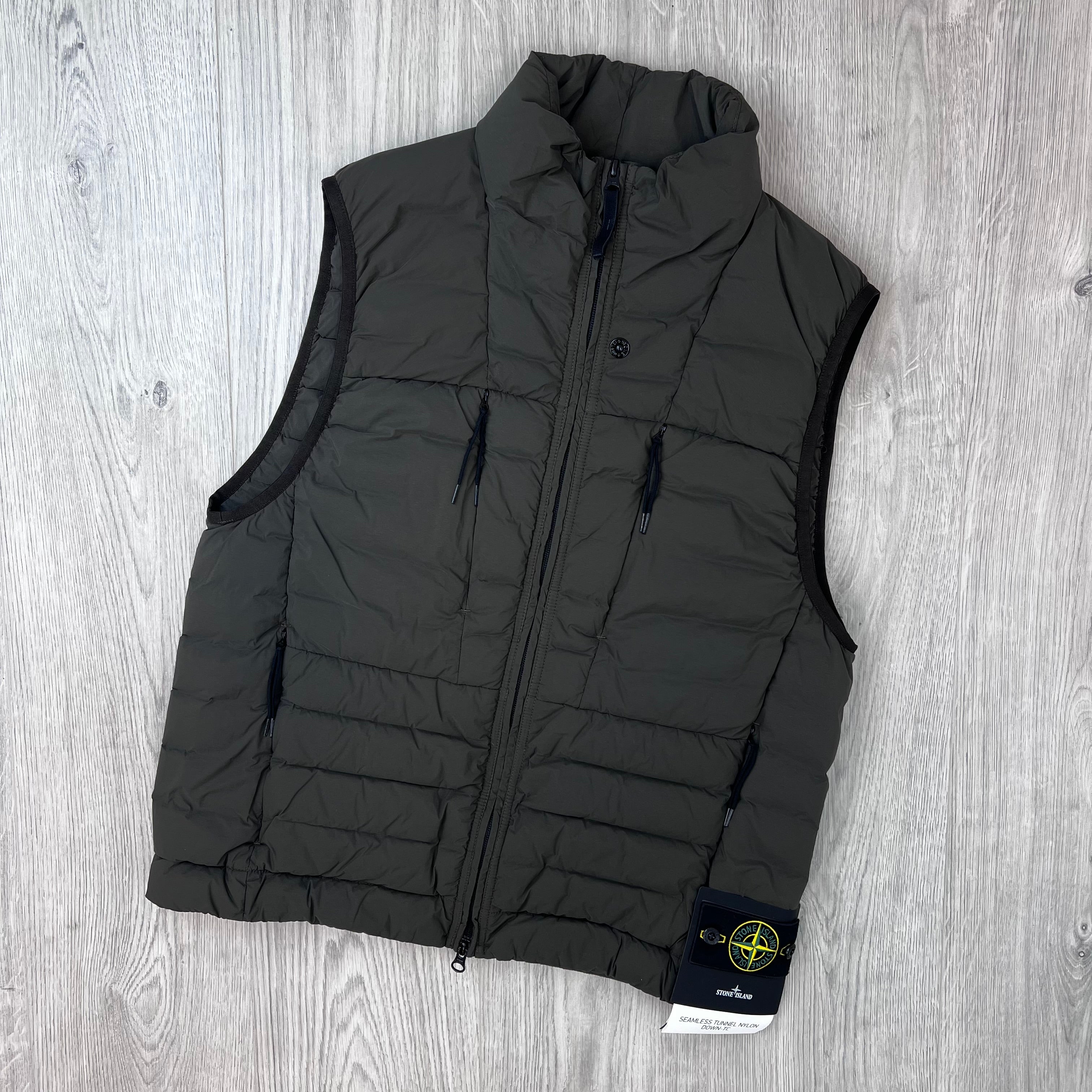 Stone Island Seamless Down Gilet - Coal Grey