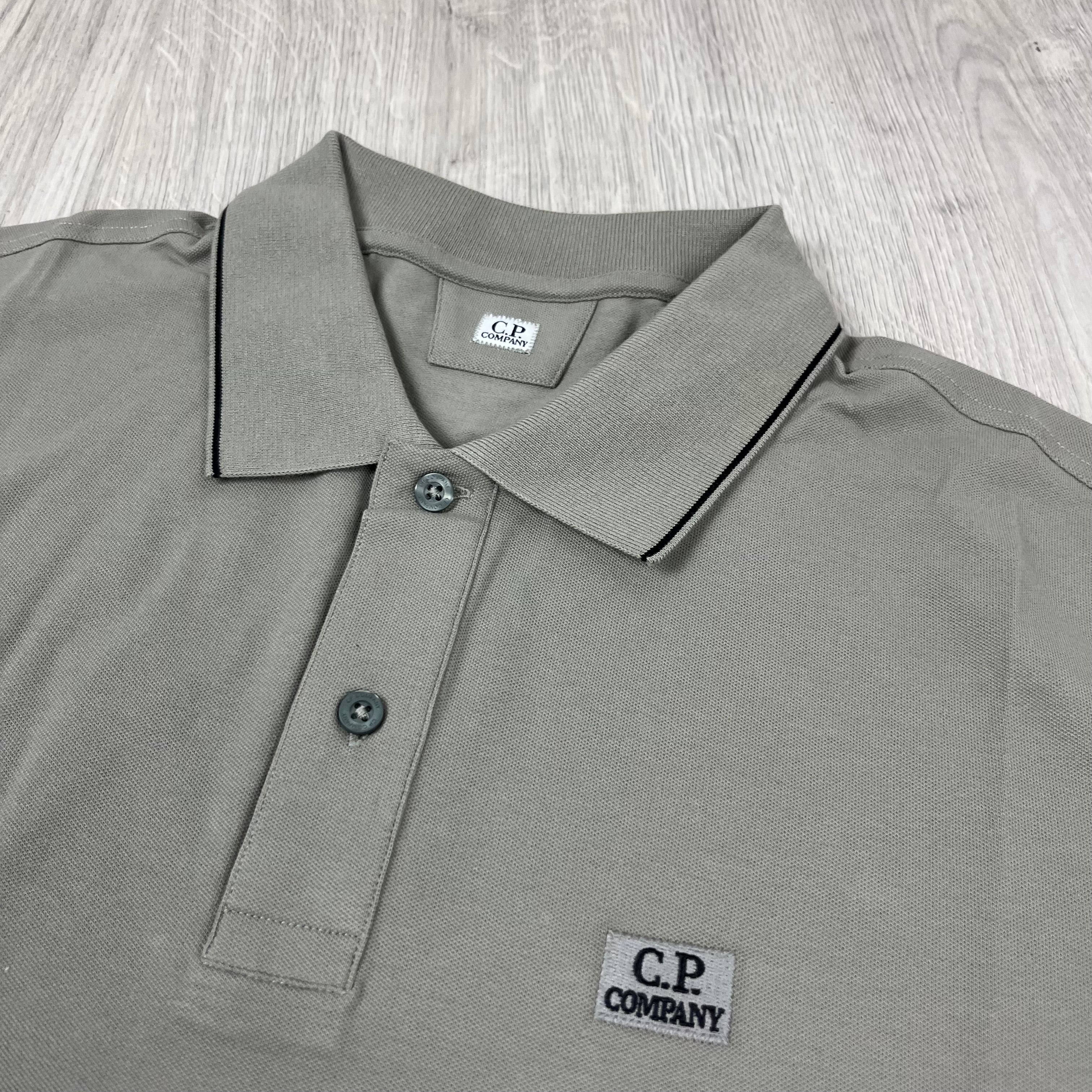 CP Company Piquet Polo Shirt - Fallen Rock