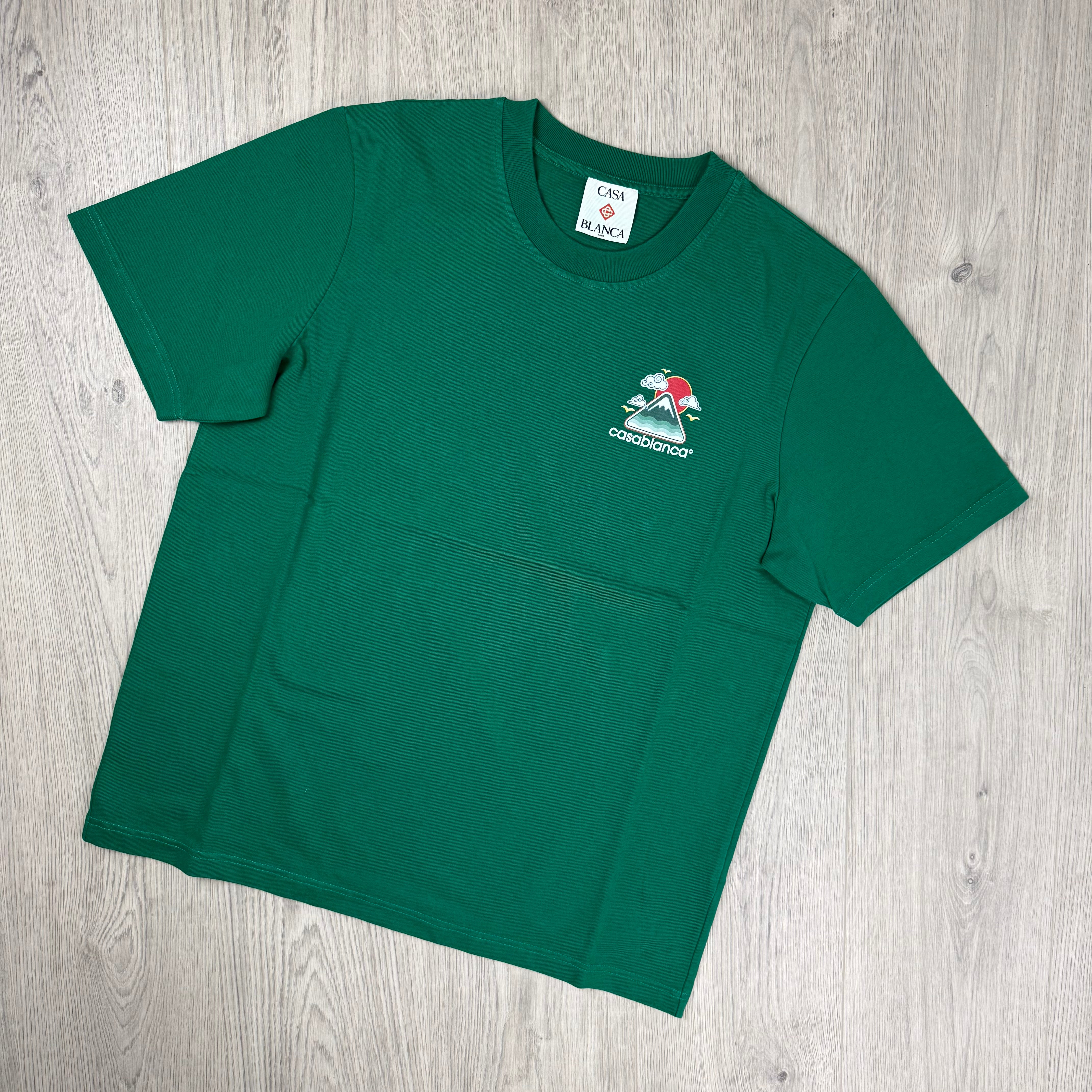 Casablanca 'Montagne Ondulee' T-Shirt - Green
