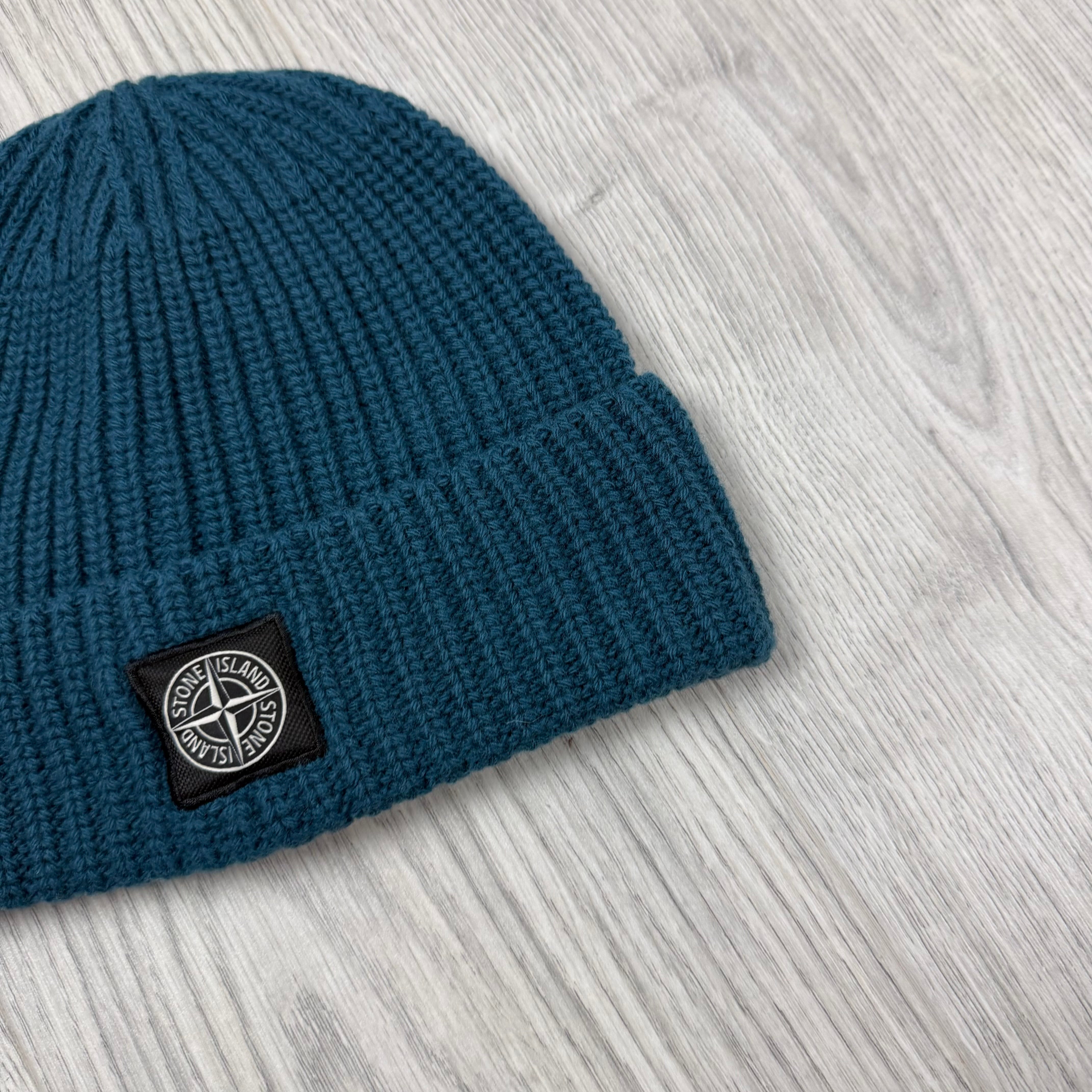 Stone Island Wool Beanie - Petrol