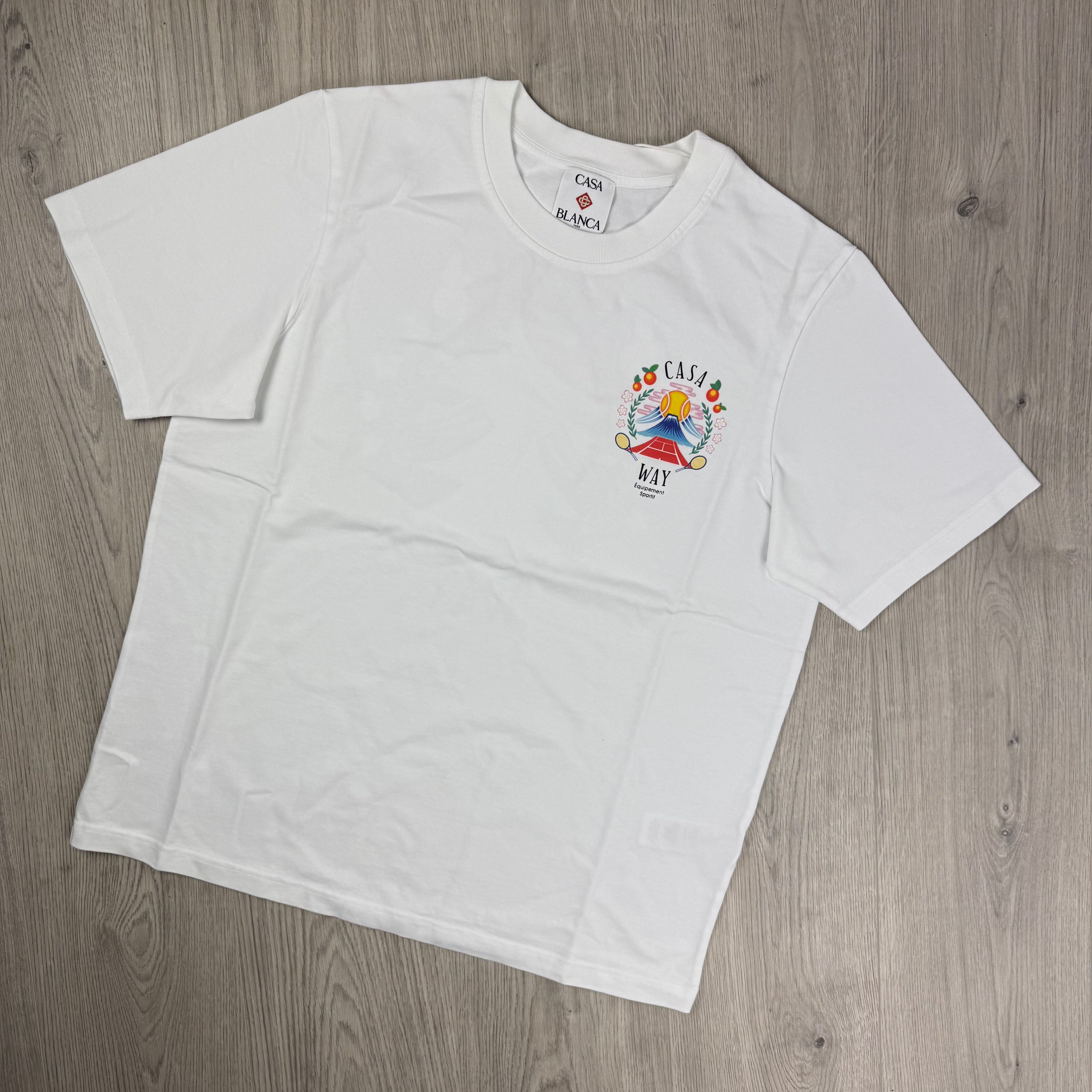 Casablanca 'Casa Way Mountains' T-Shirt - White