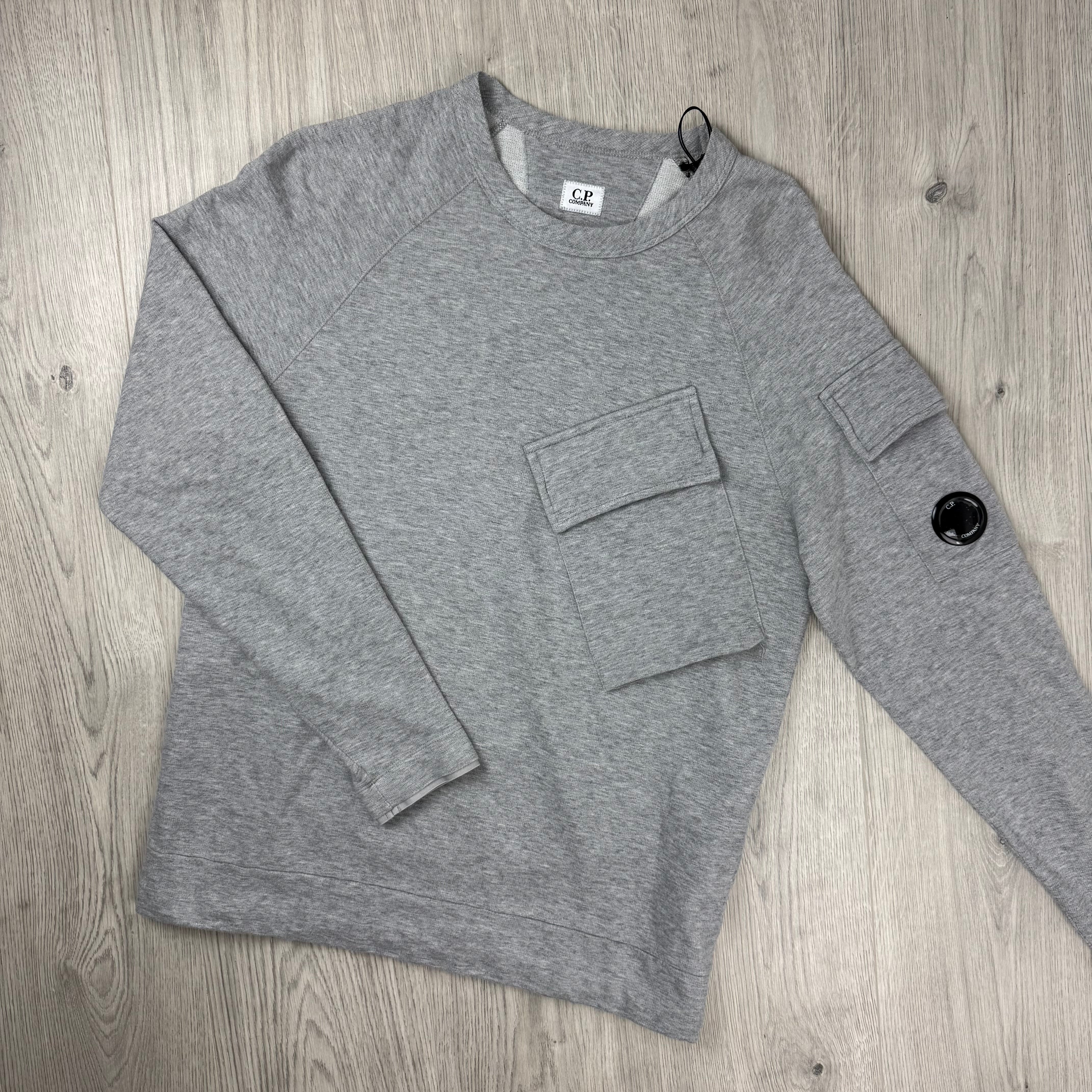 CP Company Light Fleece Sweatshirt - Grey Melange