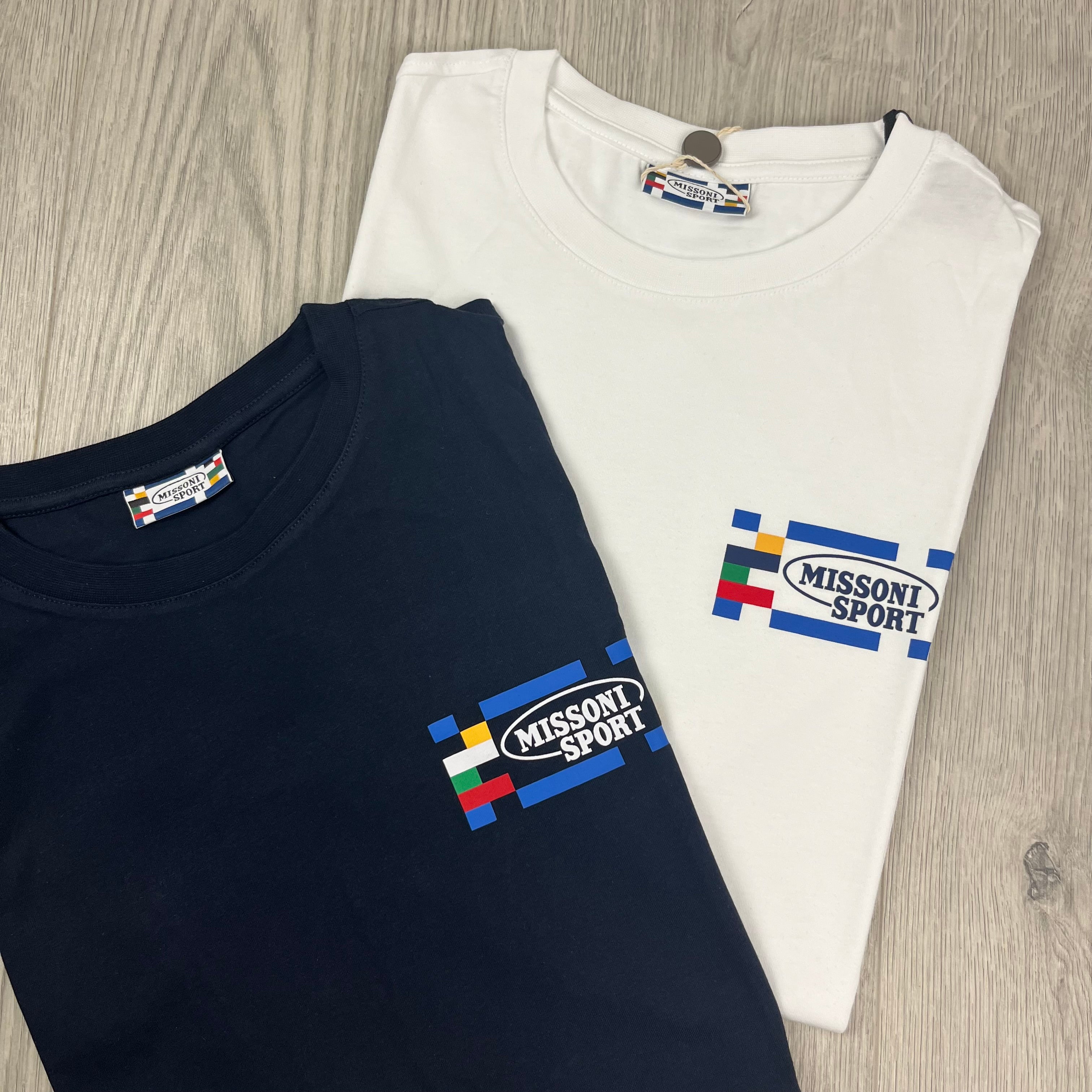 Missoni Sport T-Shirt Pack - White/Navy