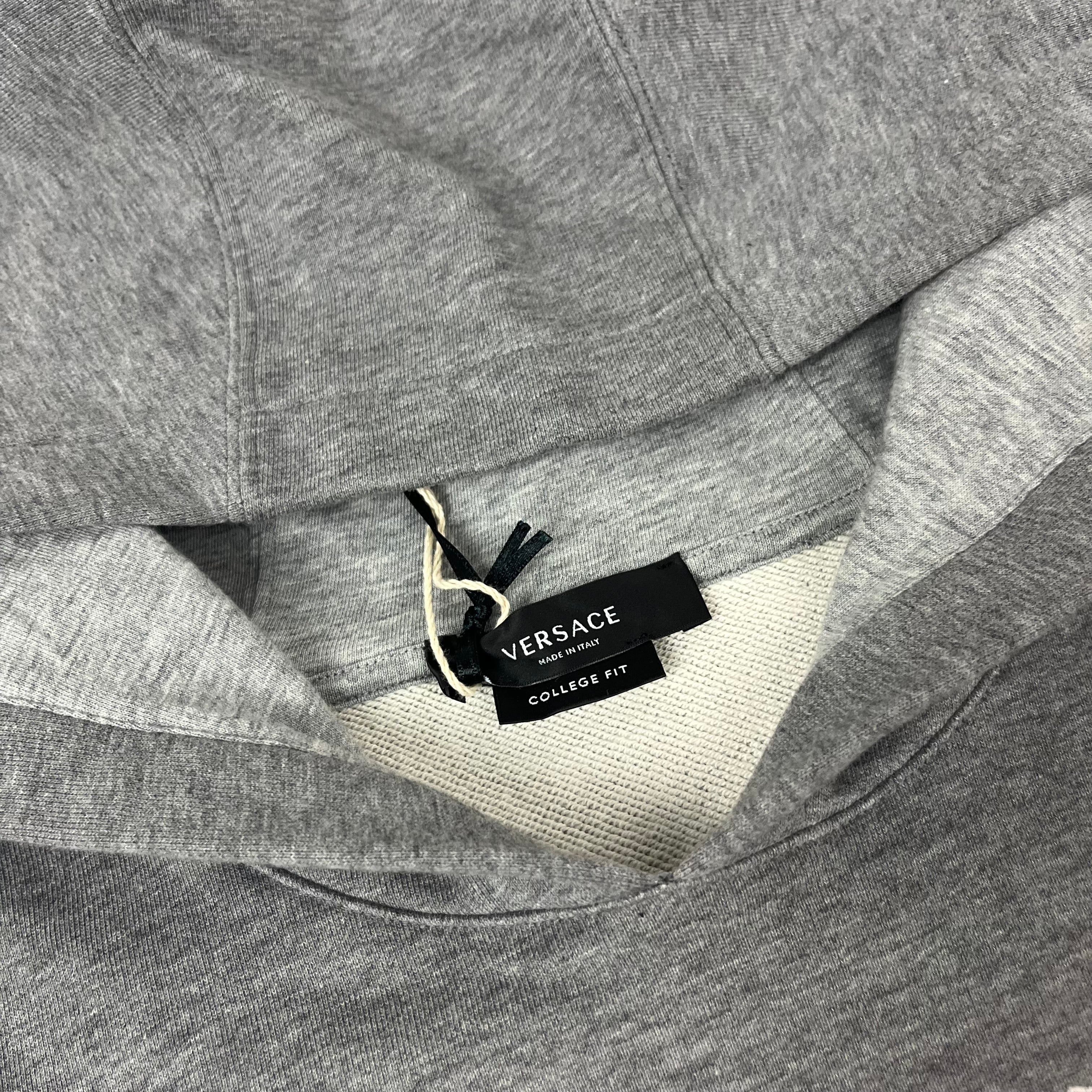 Valentino Oversized College Hoodie - Grey