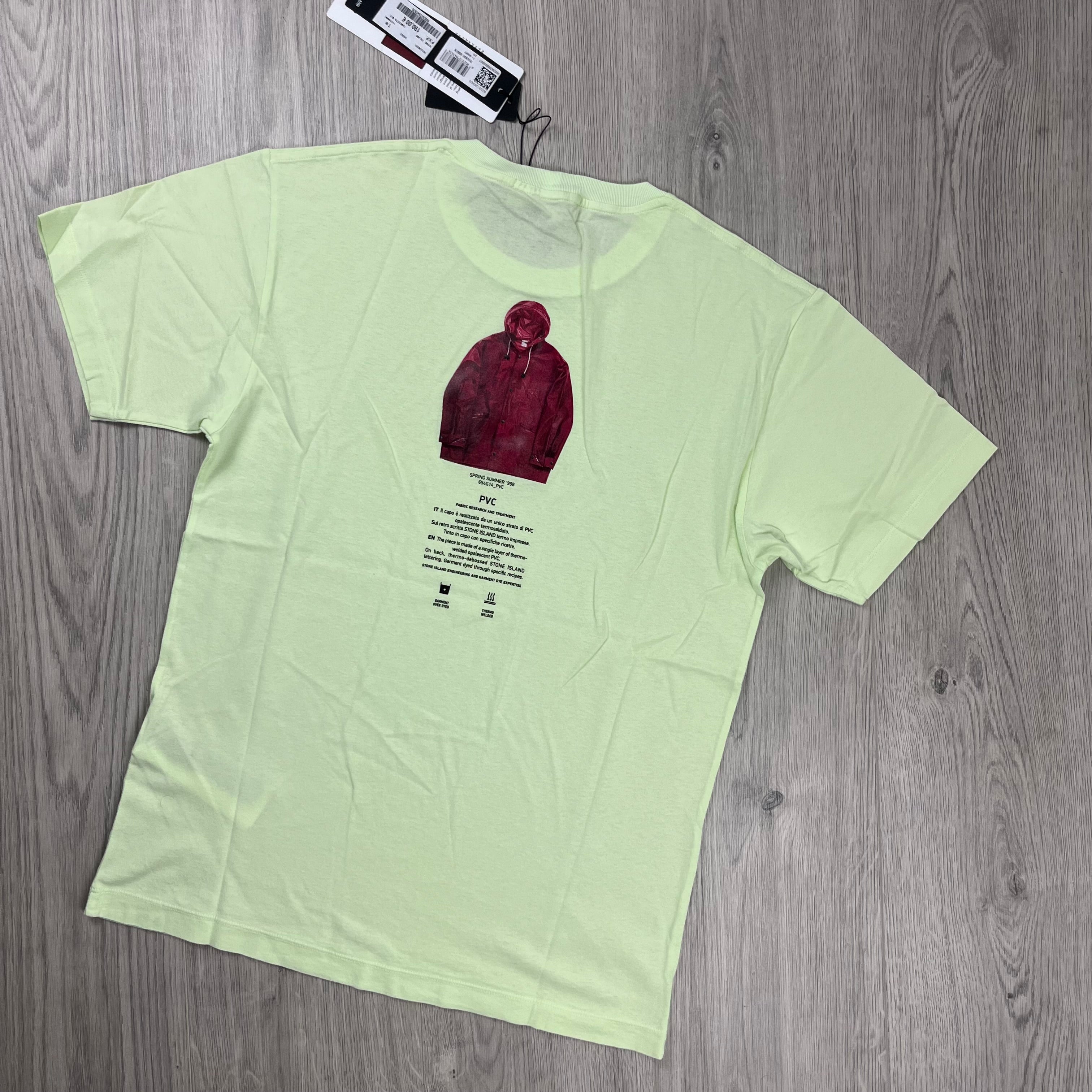 Men's Stone Island Archivio T-Shirt in Light Green. On sale at Open Attire.