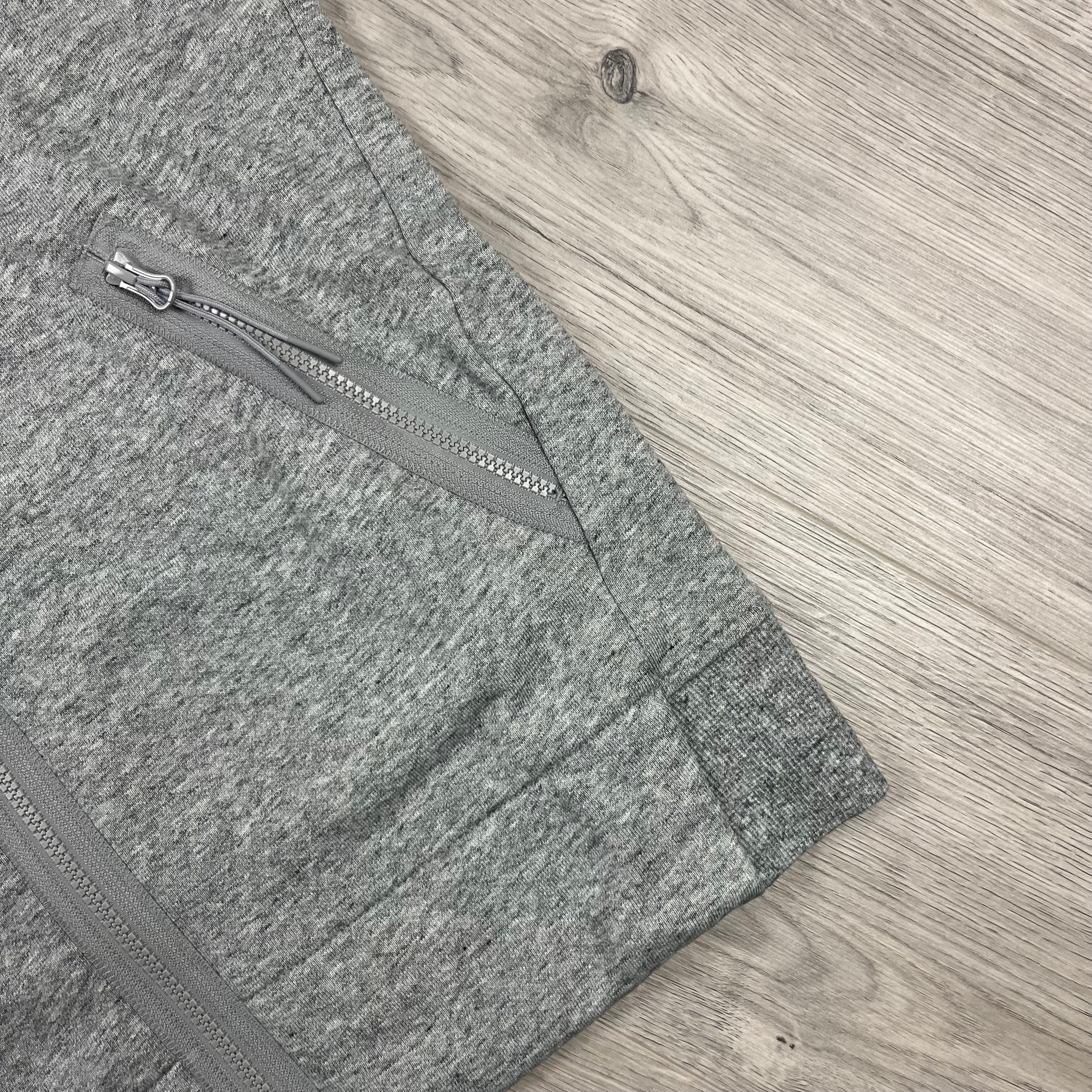 CP Company Raised Fleece Goggle Hoodie in Greystone Melange. On sale at Open Attire.