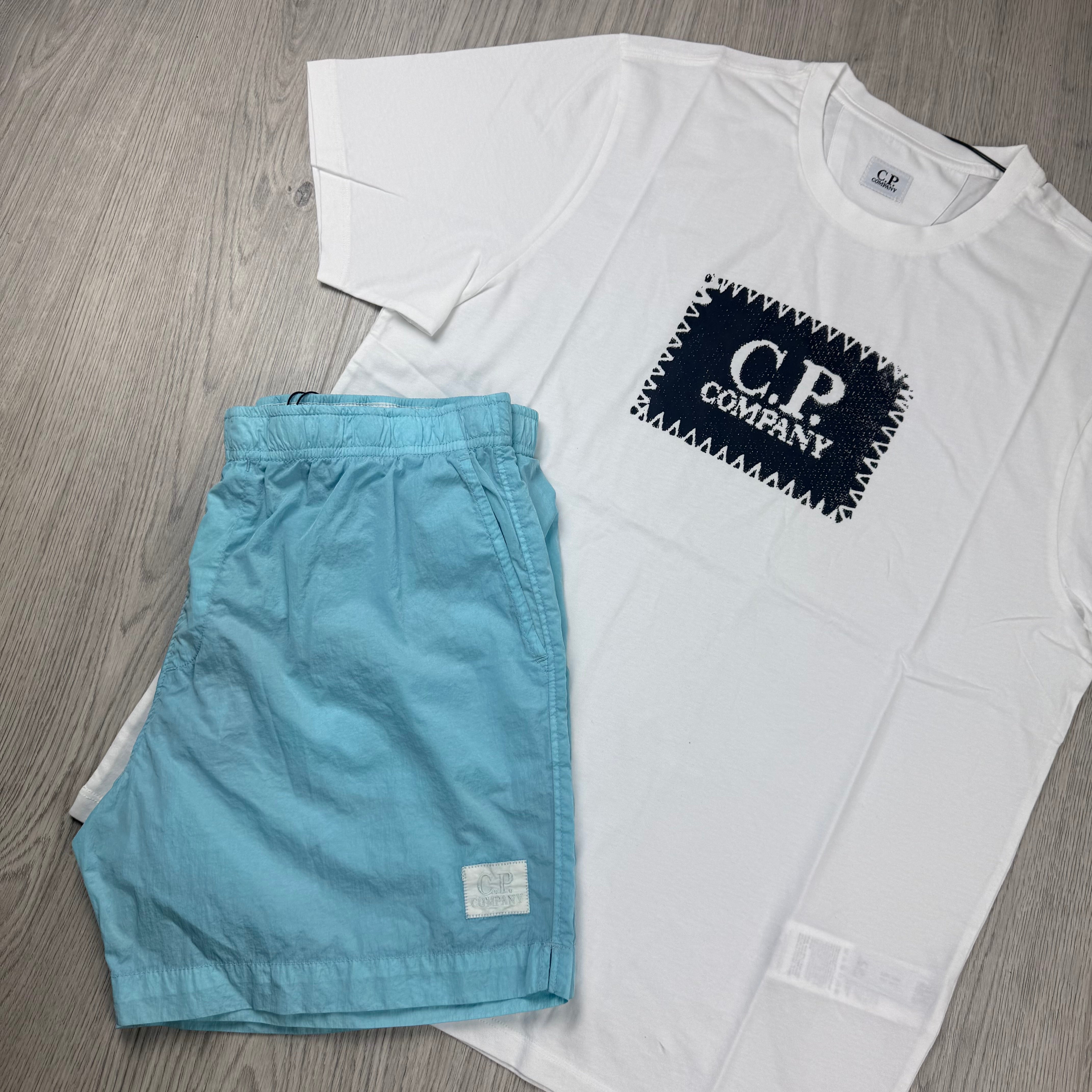 CP Company Holiday Set - White/Starlight Blue