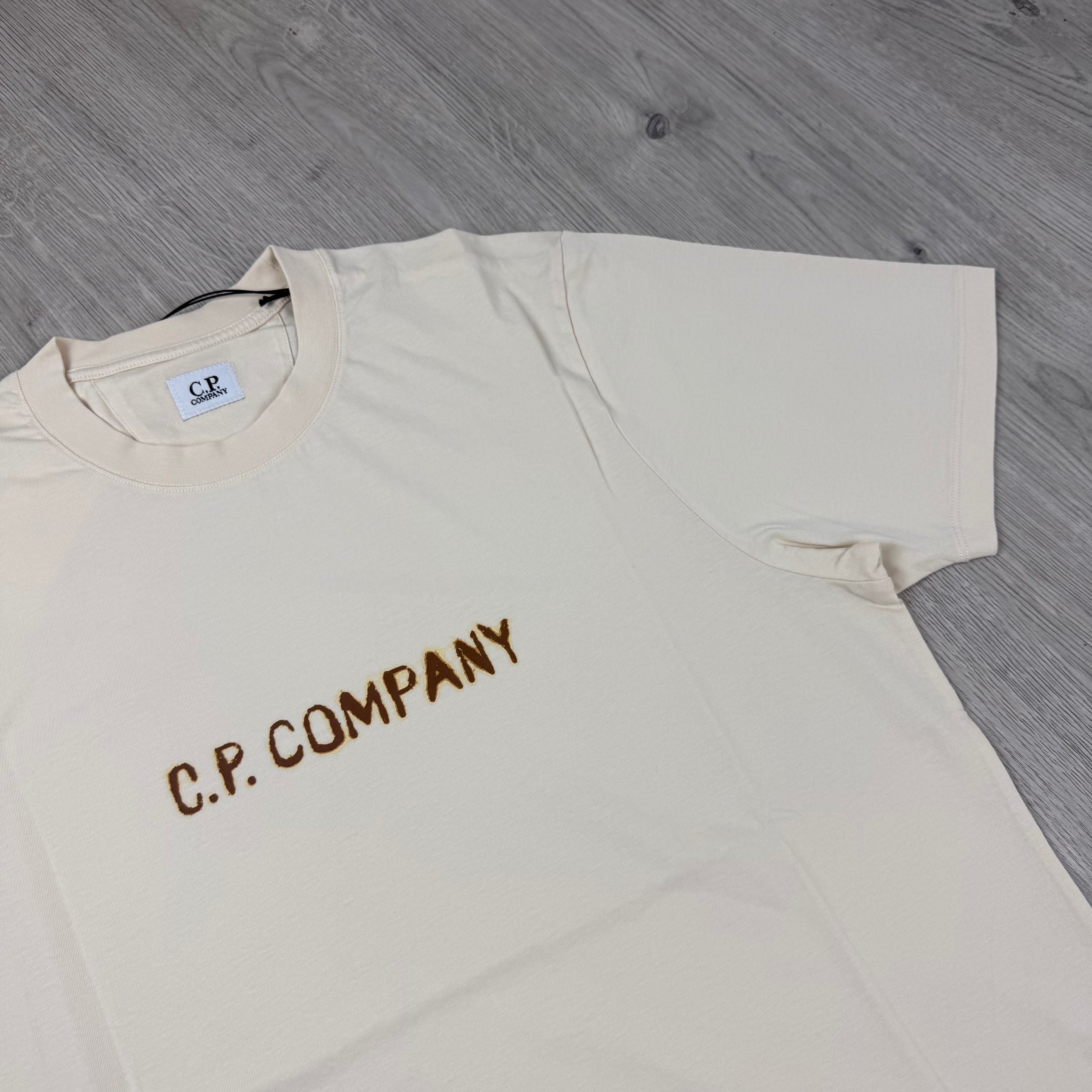 CP Company Printed T-Shirt - Pistachio Shell