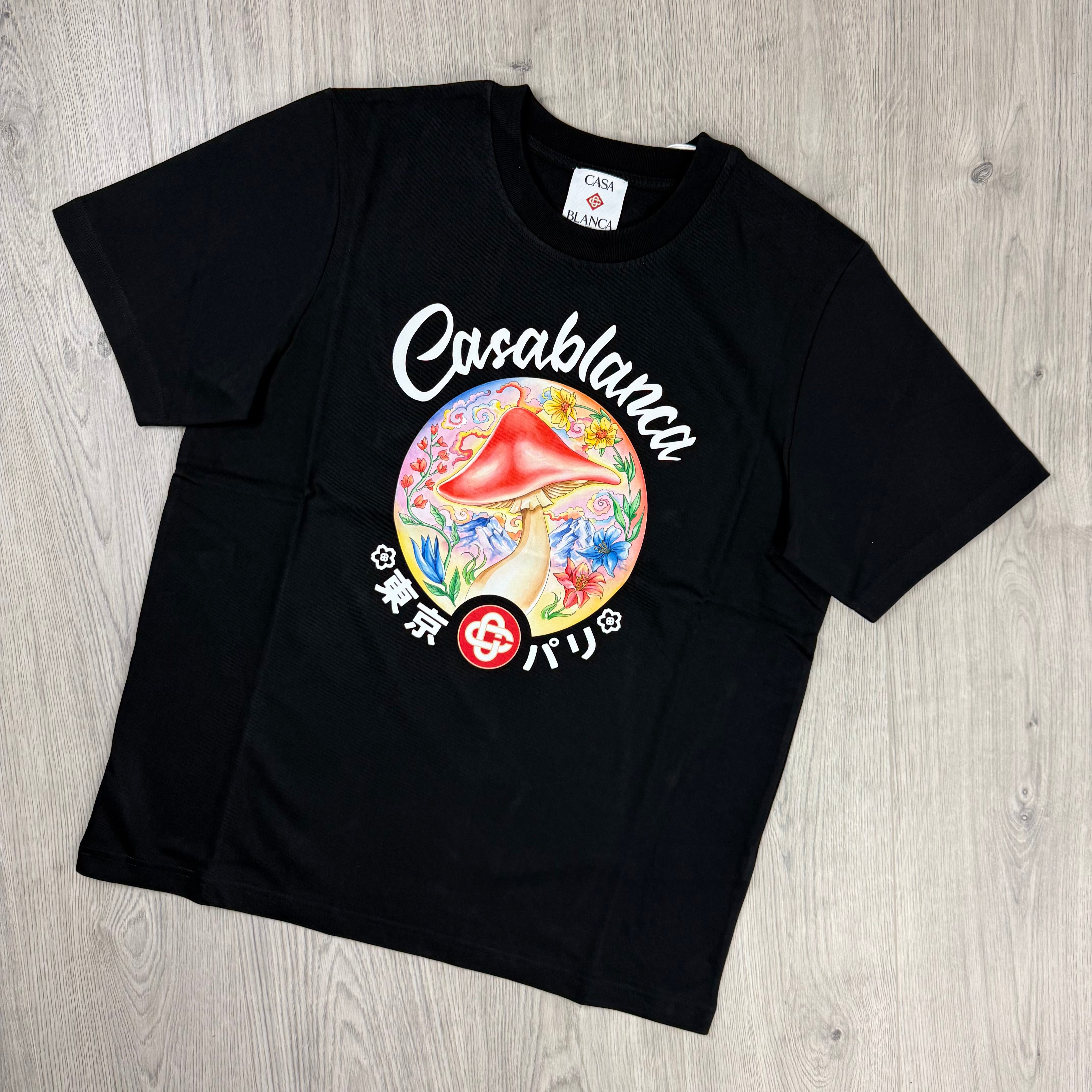 Casablanca 'Mushroom' T-Shirt - Black