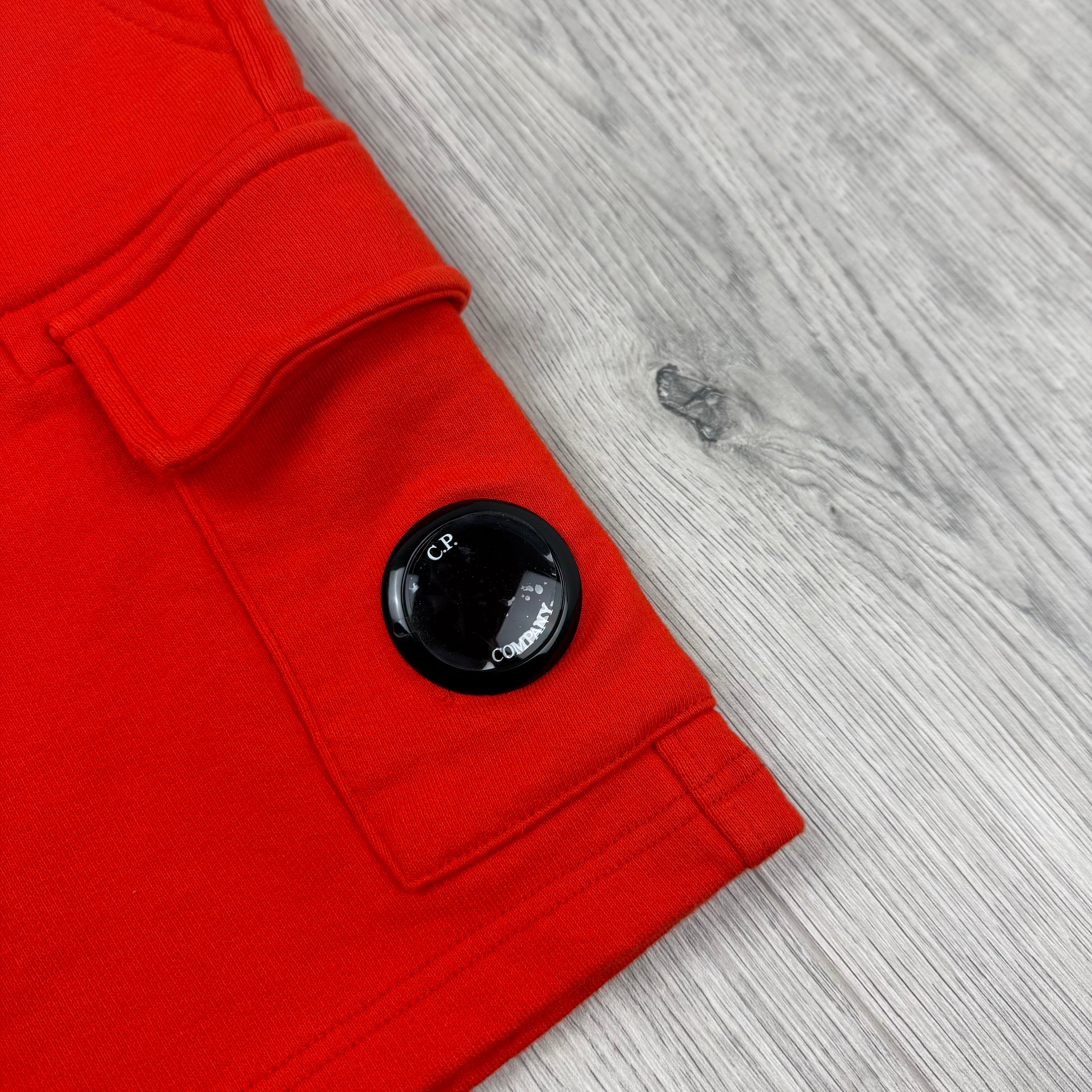 CP Company Junior Jersey Shorts - Fiery Red