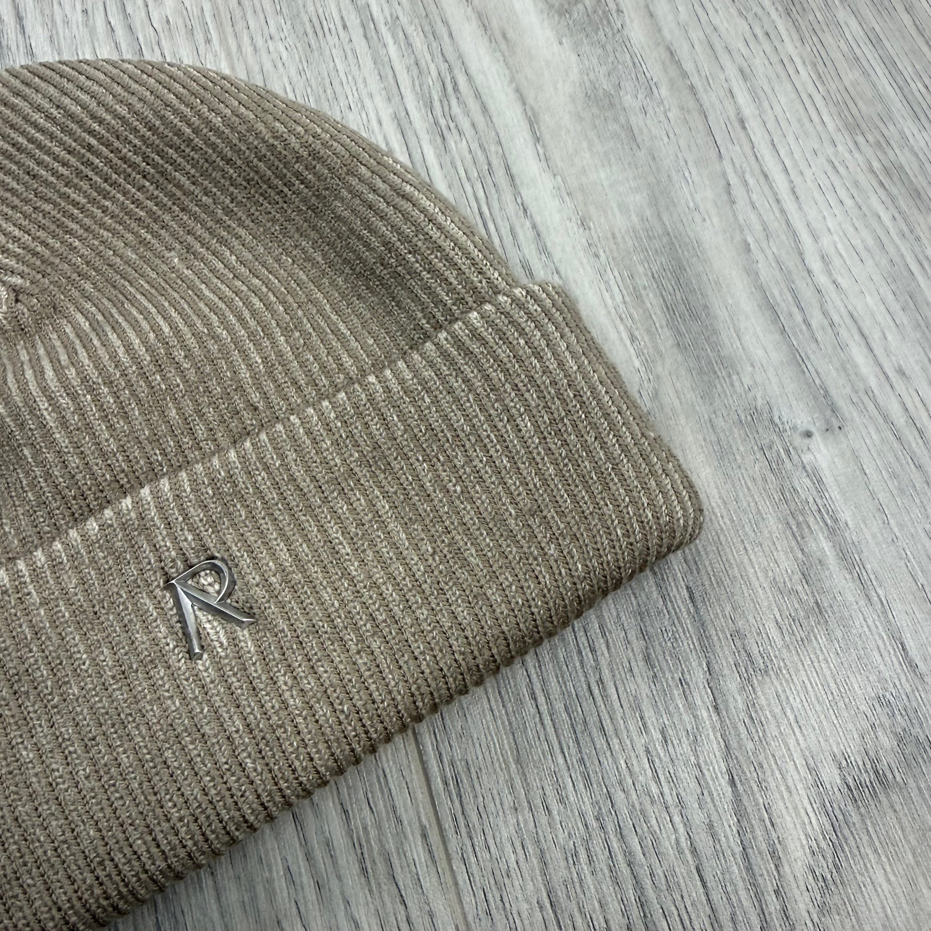 Represent Rib Knit Beanie - Dark Taupe