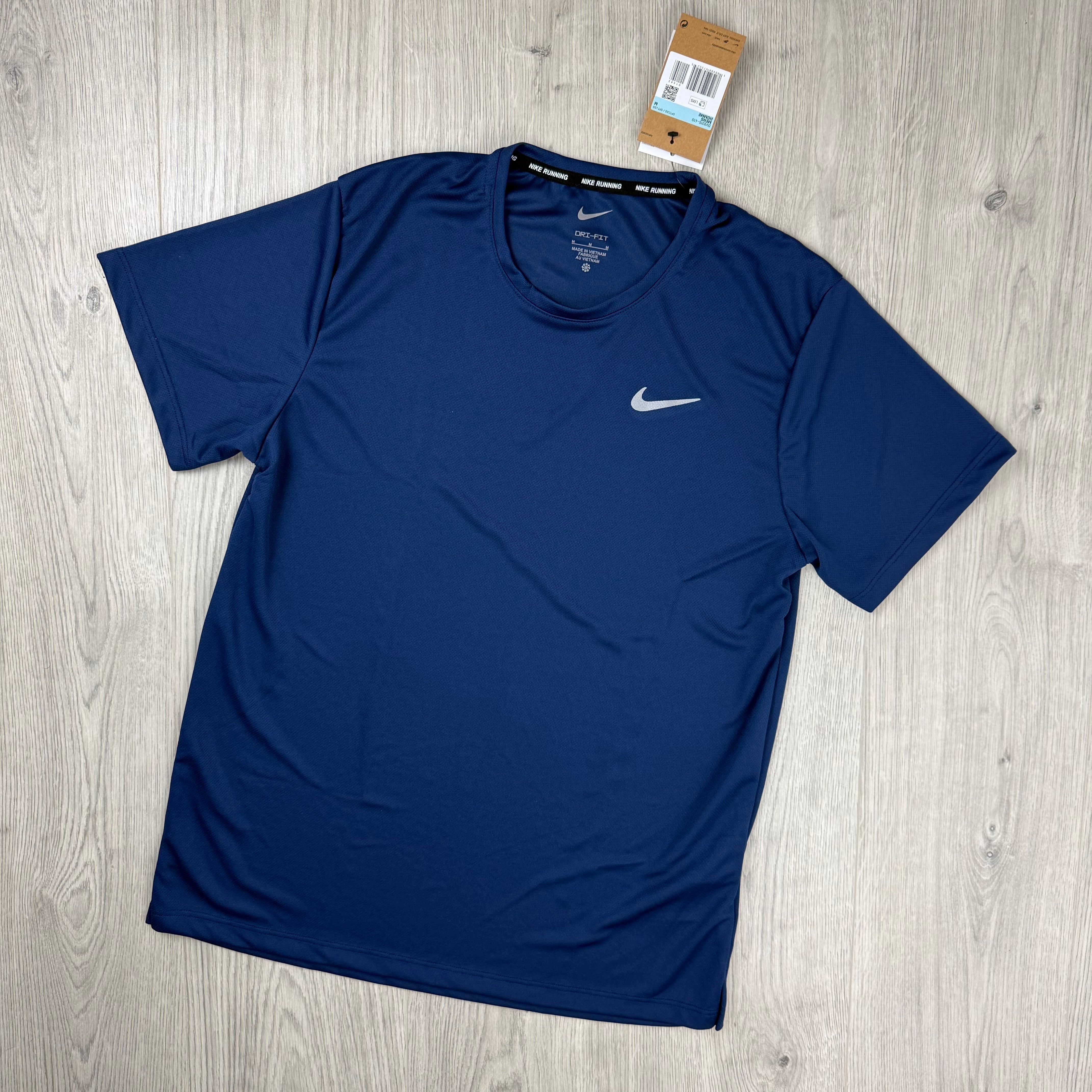 Nike 'Miler' T-Shirt Set - Black, Navy & Cannon
