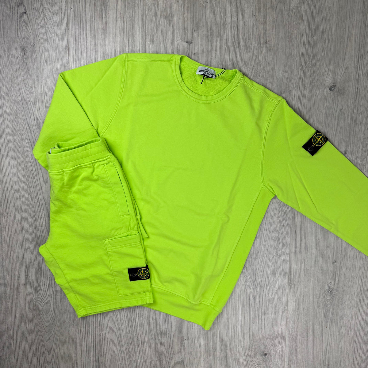 Stone Island Junior Tracksuit - Lime