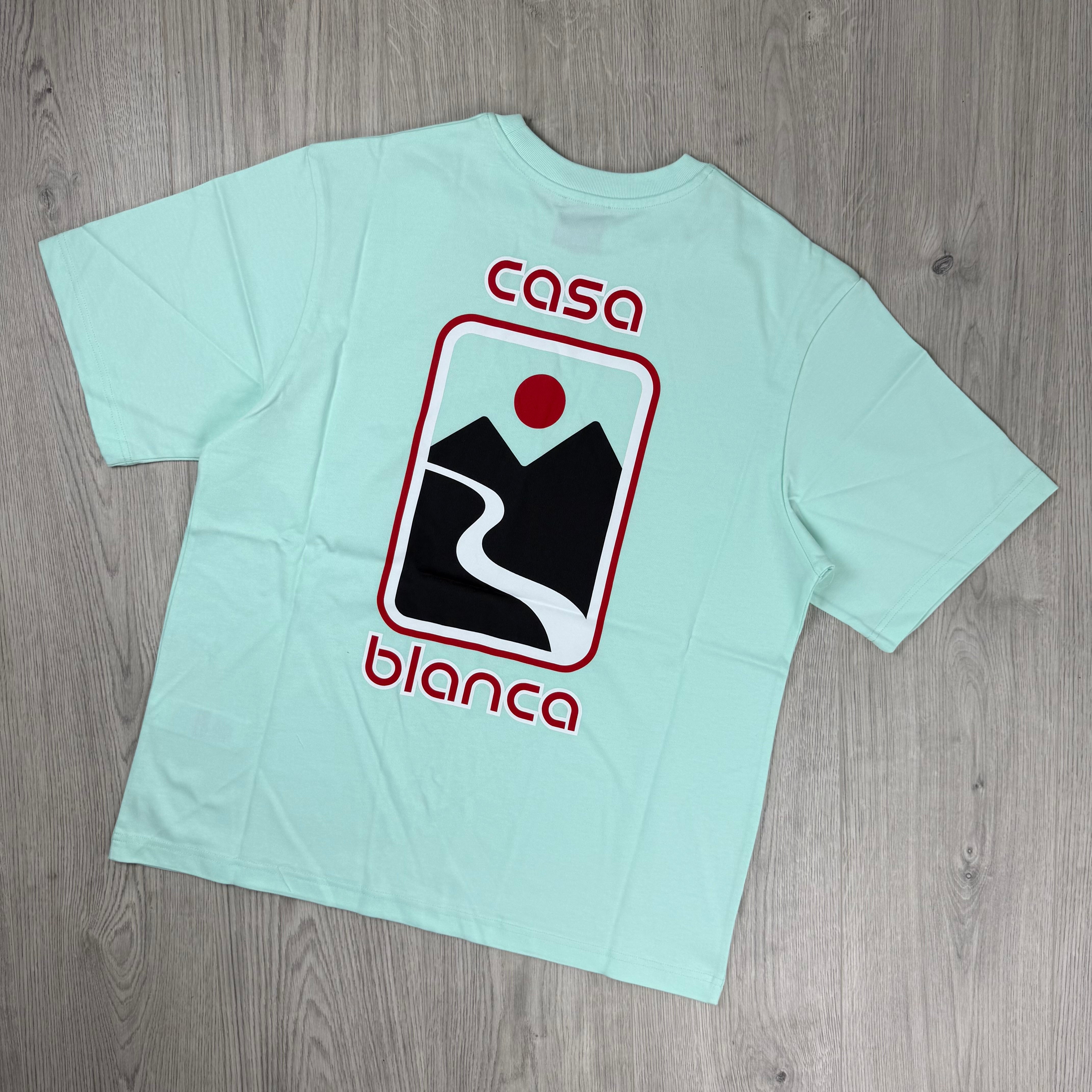 Casablanca 'Sunset Valley' T-Shirt - Mint