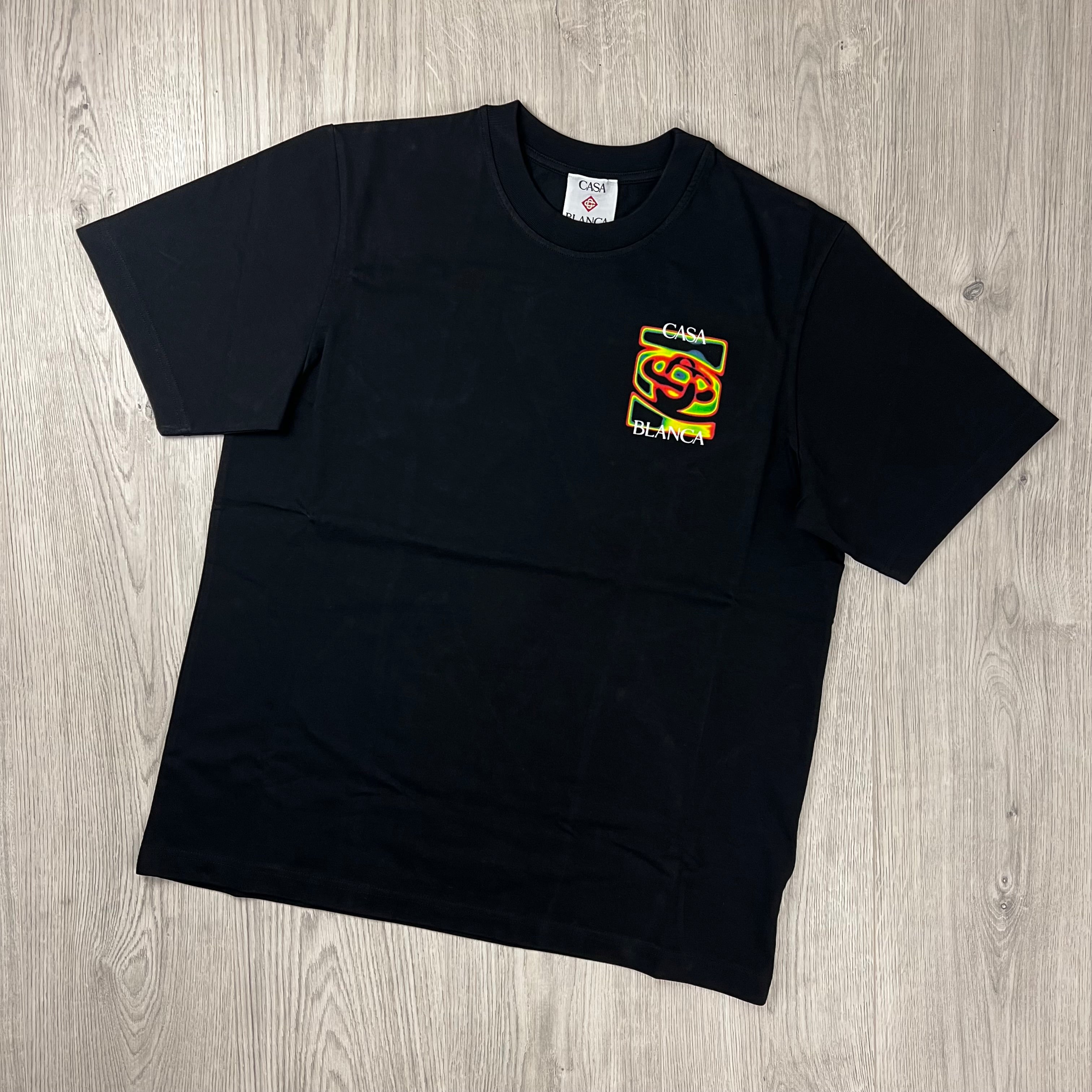 Casablanca 'Heat Map' T-Shirt - Black