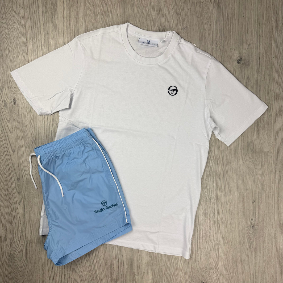 Sergio Tacchini Holiday Set - White/Bluebell