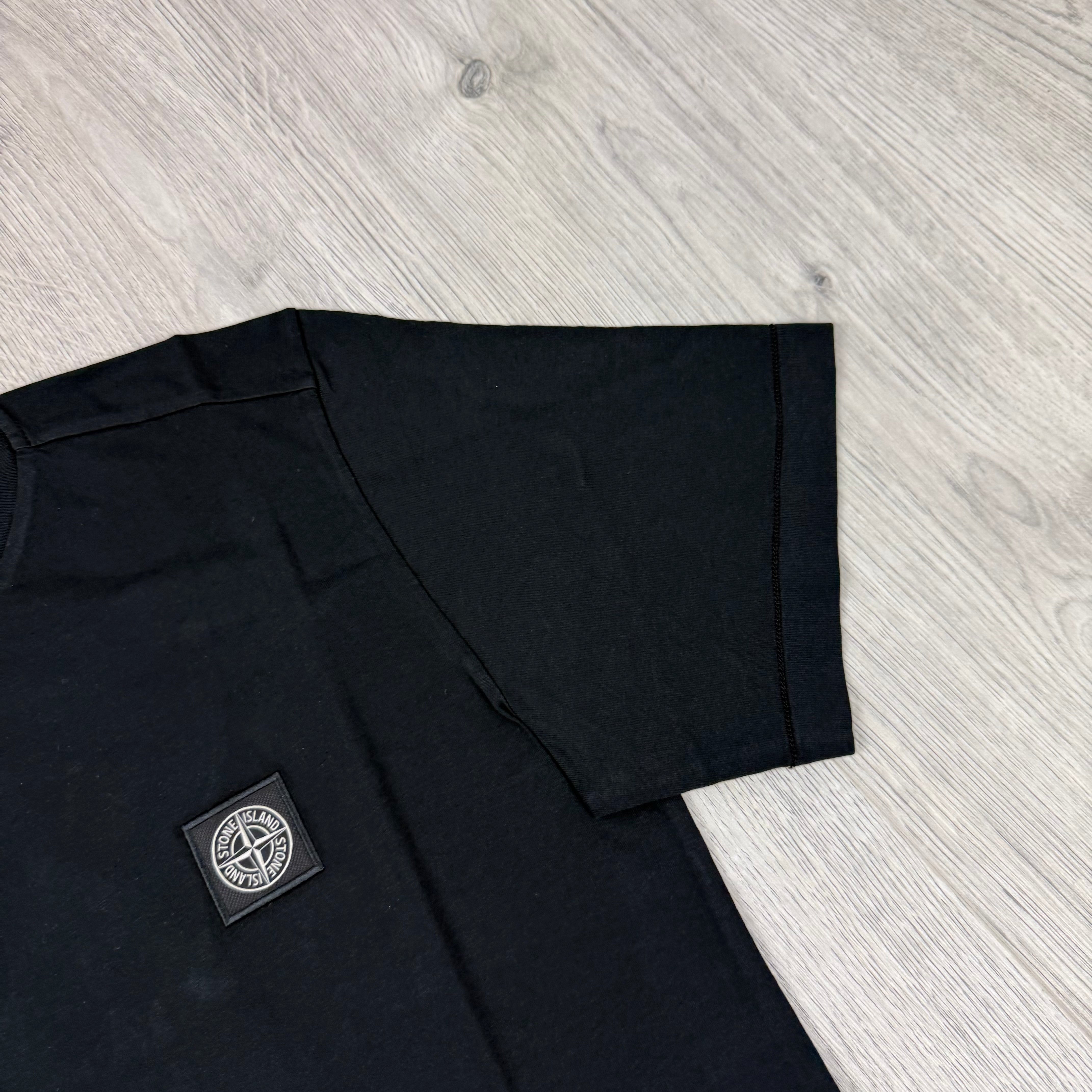 Stone Island Junior Patch T-Shirt - Black