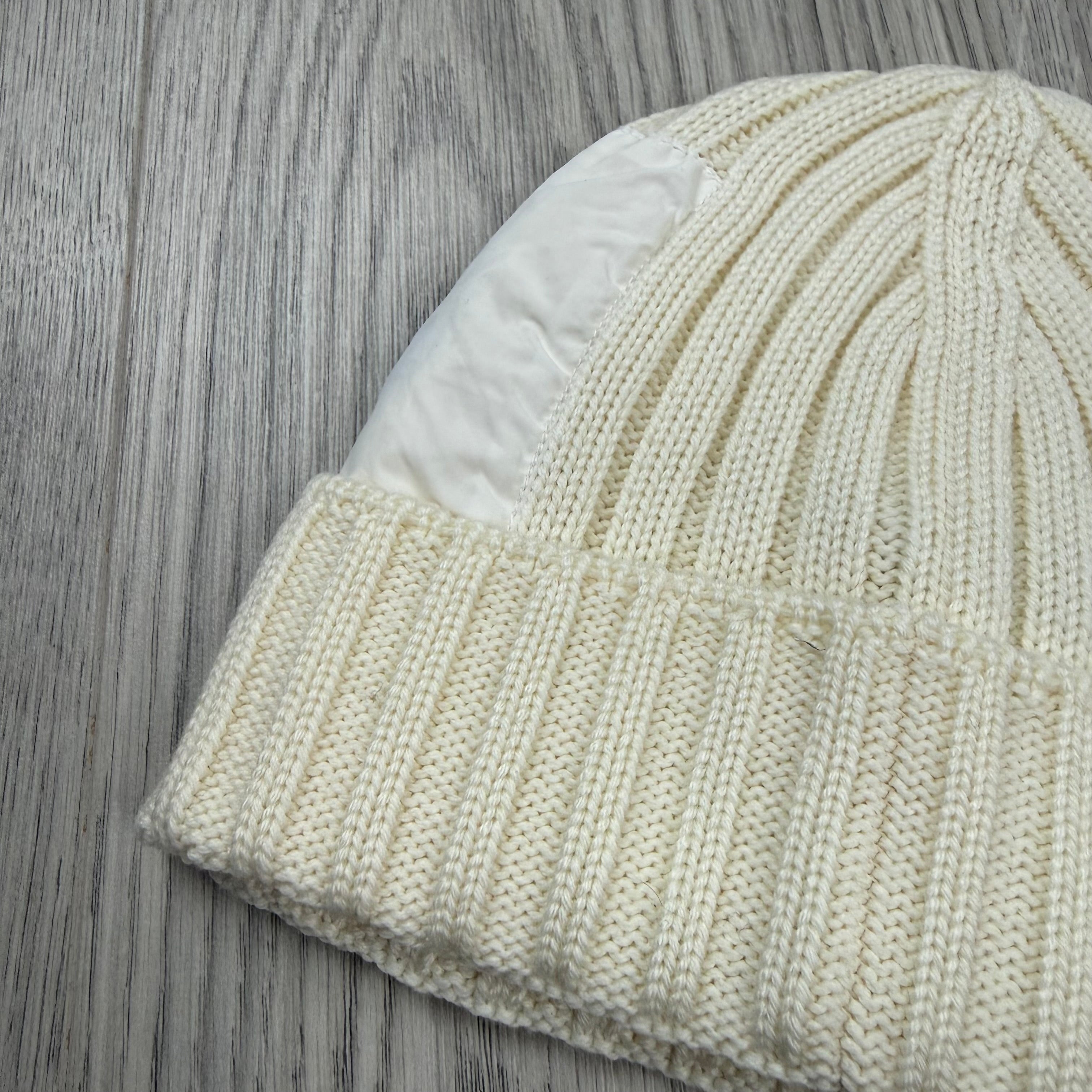 CP Company Lens Beanie - White
