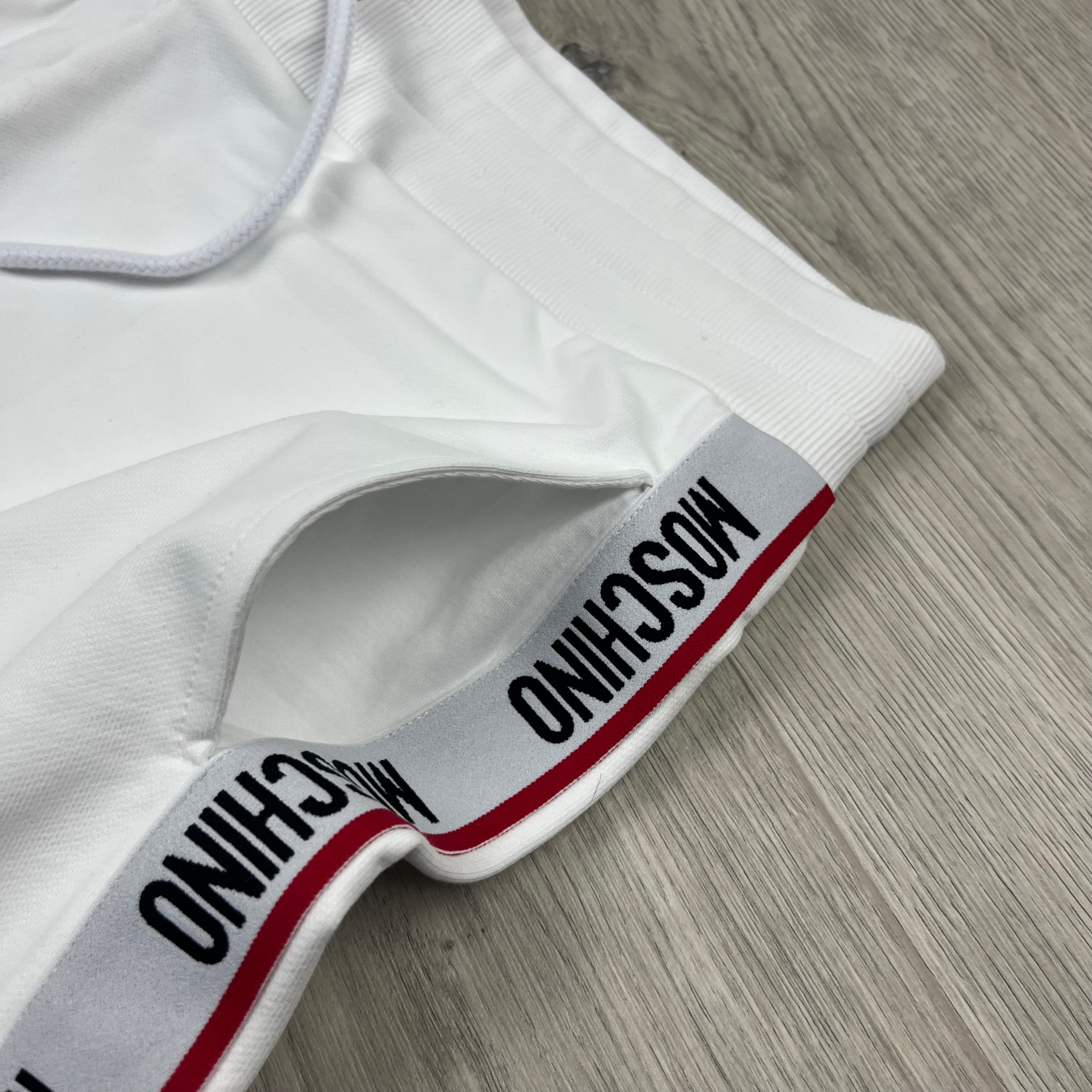 Moschino Tape Jersey Shorts - White