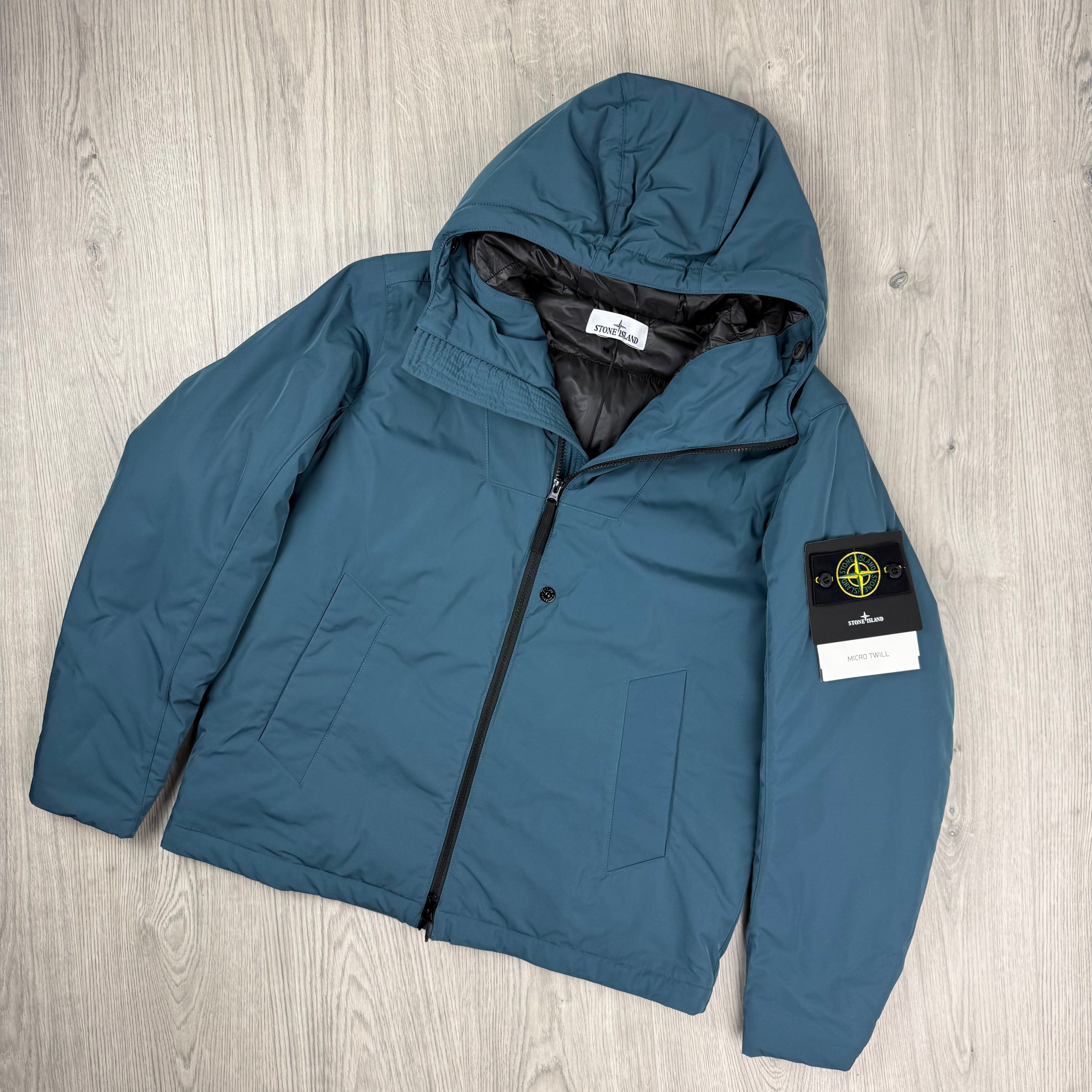 Stone Island Micro Twill Jacket - Petrol