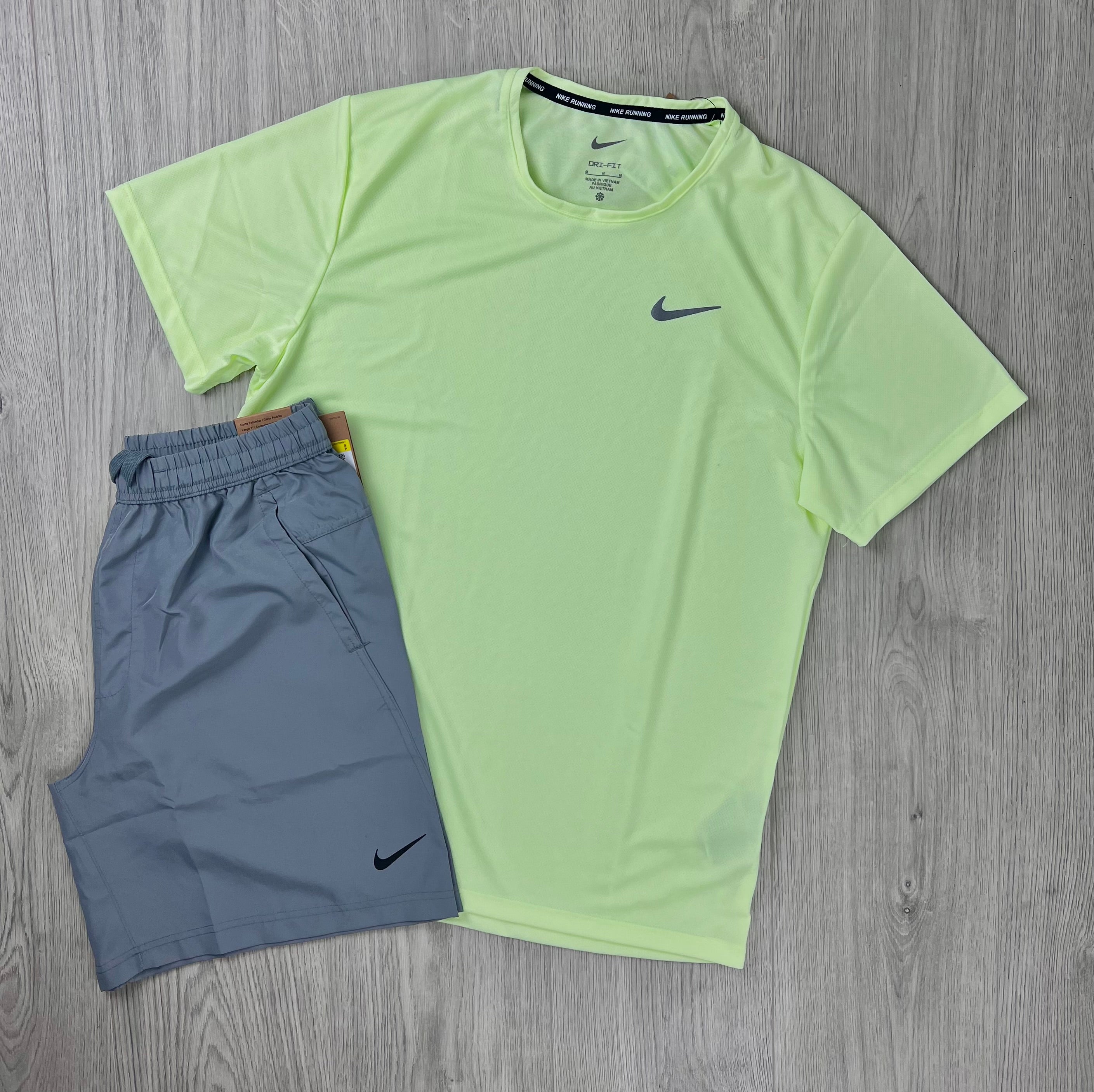 Nike 'Miler' Set - Venom/Smoke Grey