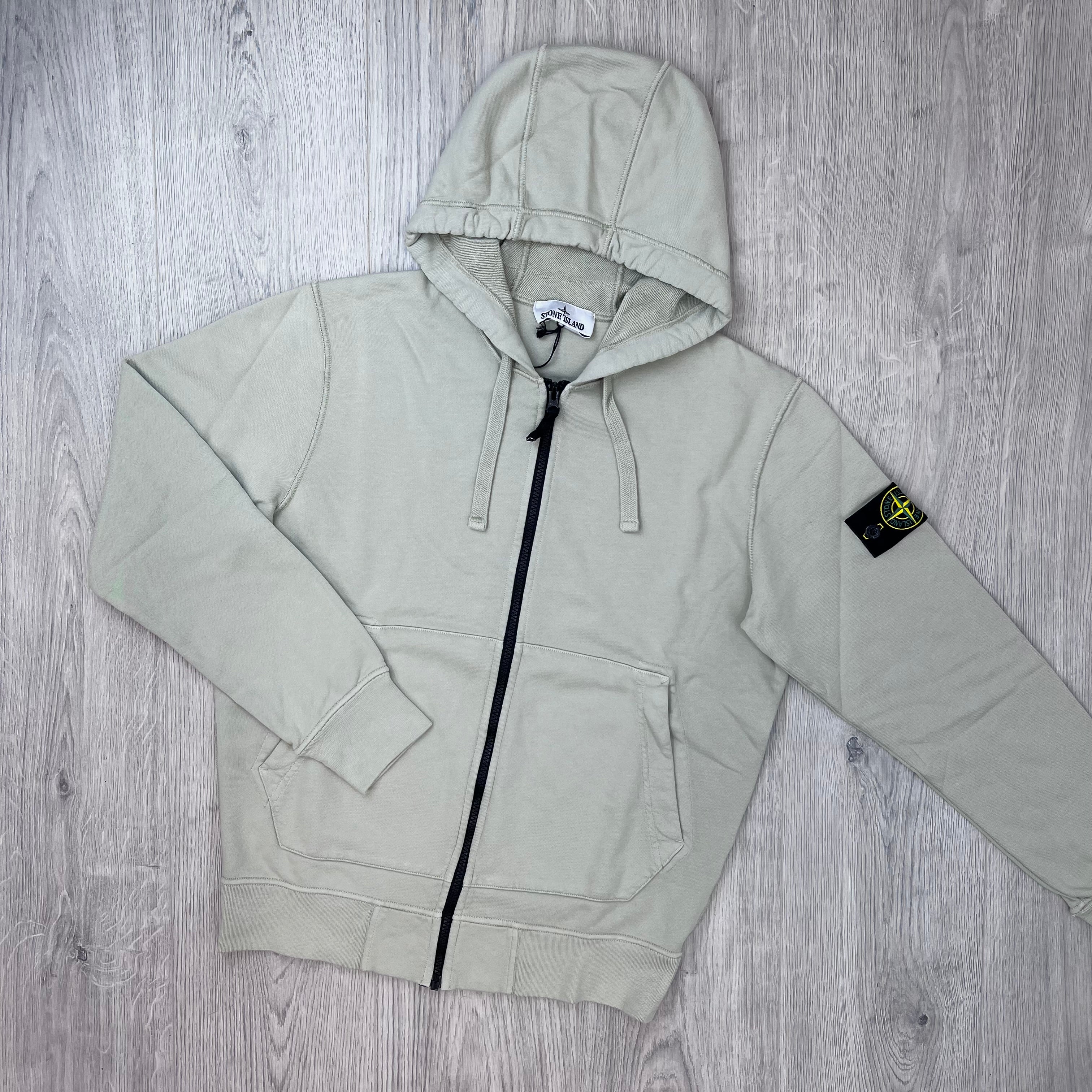 Stone Island Zip Hoodie - Sand