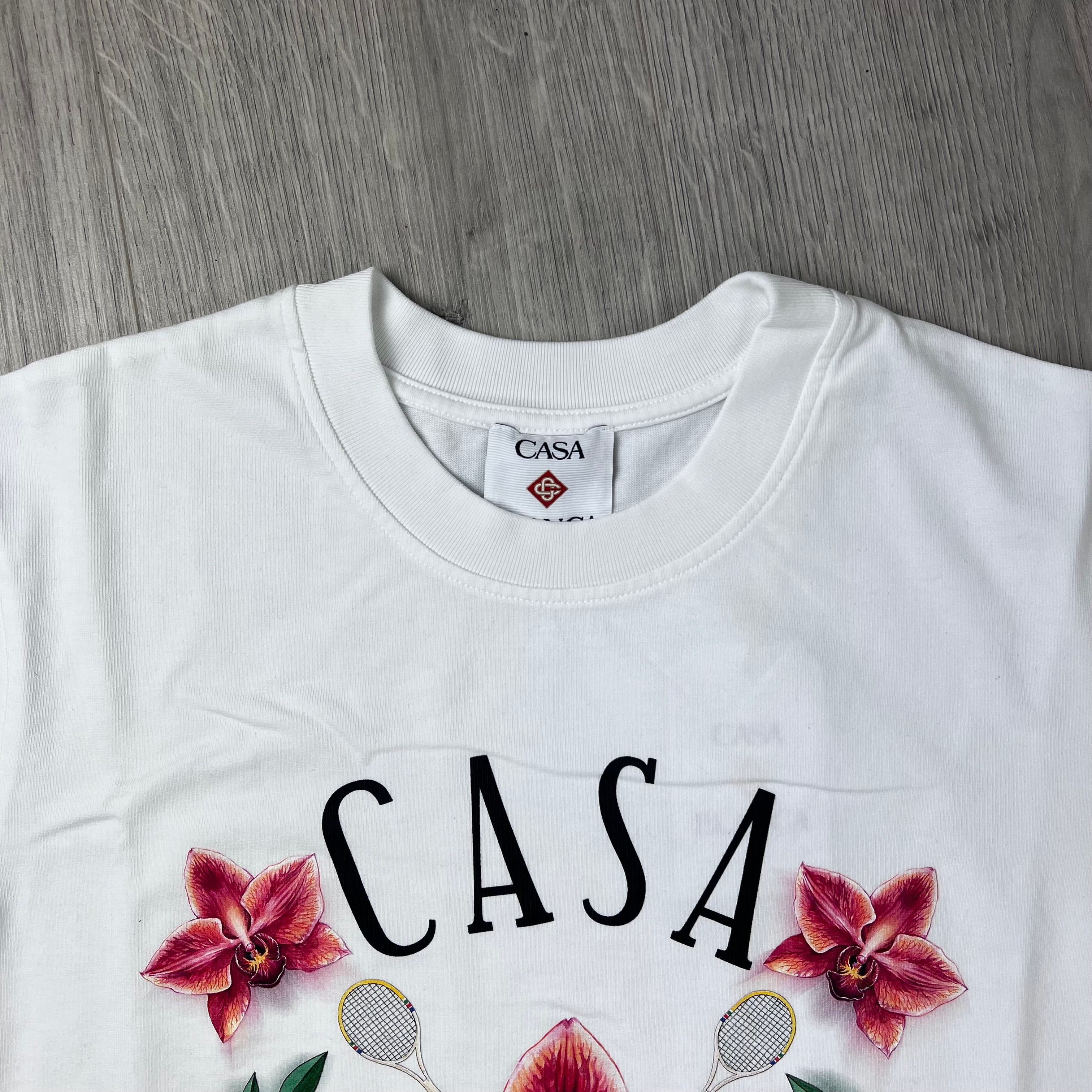 Casablanca 'Casa Way Orchid' T-Shirt - White