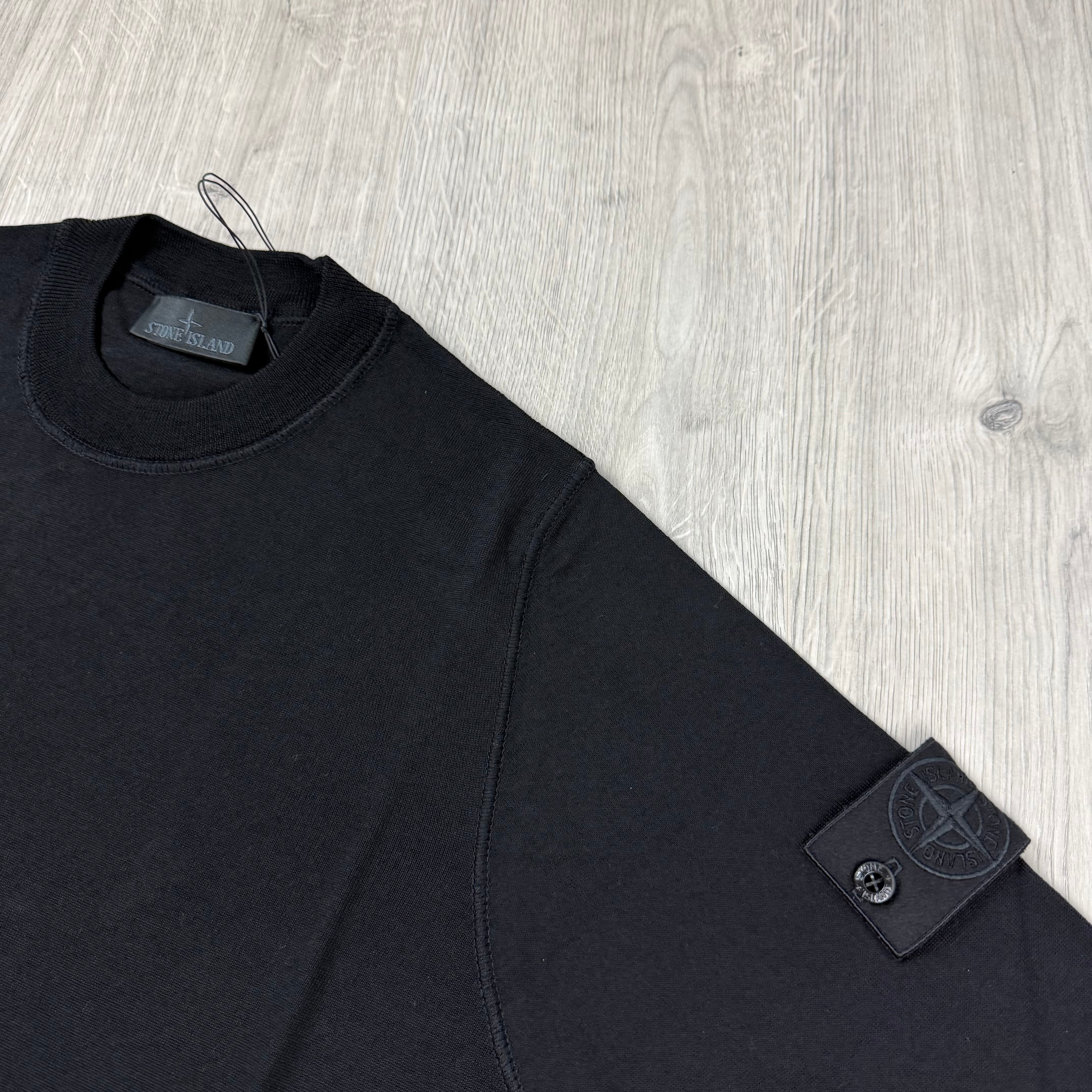 Stone Island Ghost Knit Sweatshirt - Black