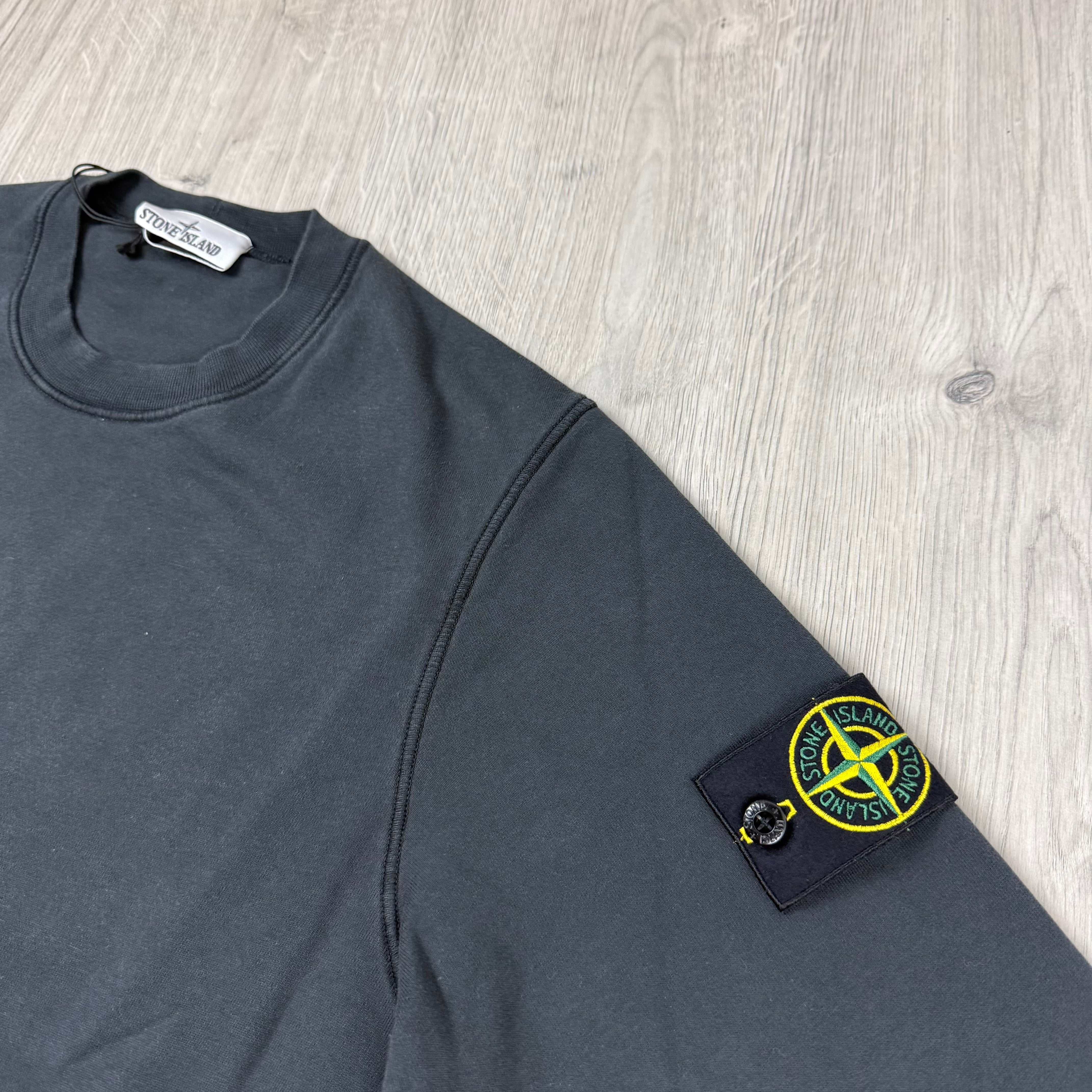 Stone Island Dyed Sweatshirt - Charcoal