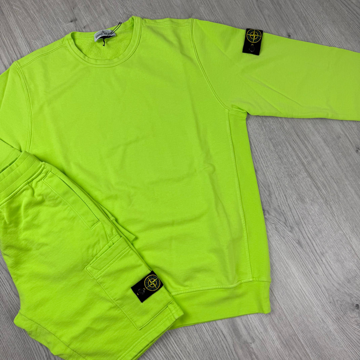 Stone Island Junior Tracksuit - Lime
