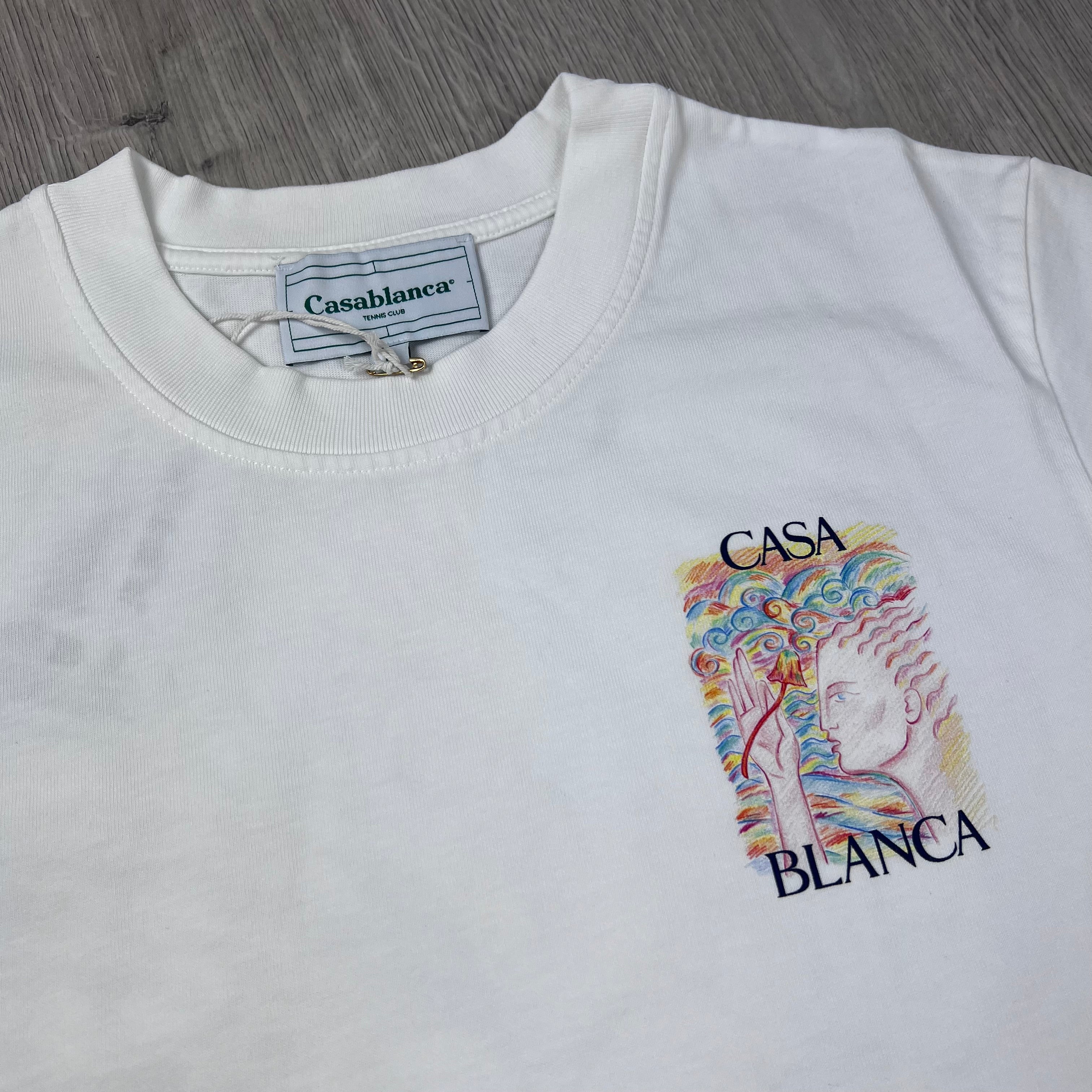 Casablanca 'Mushroom Goddess' T-Shirt - White