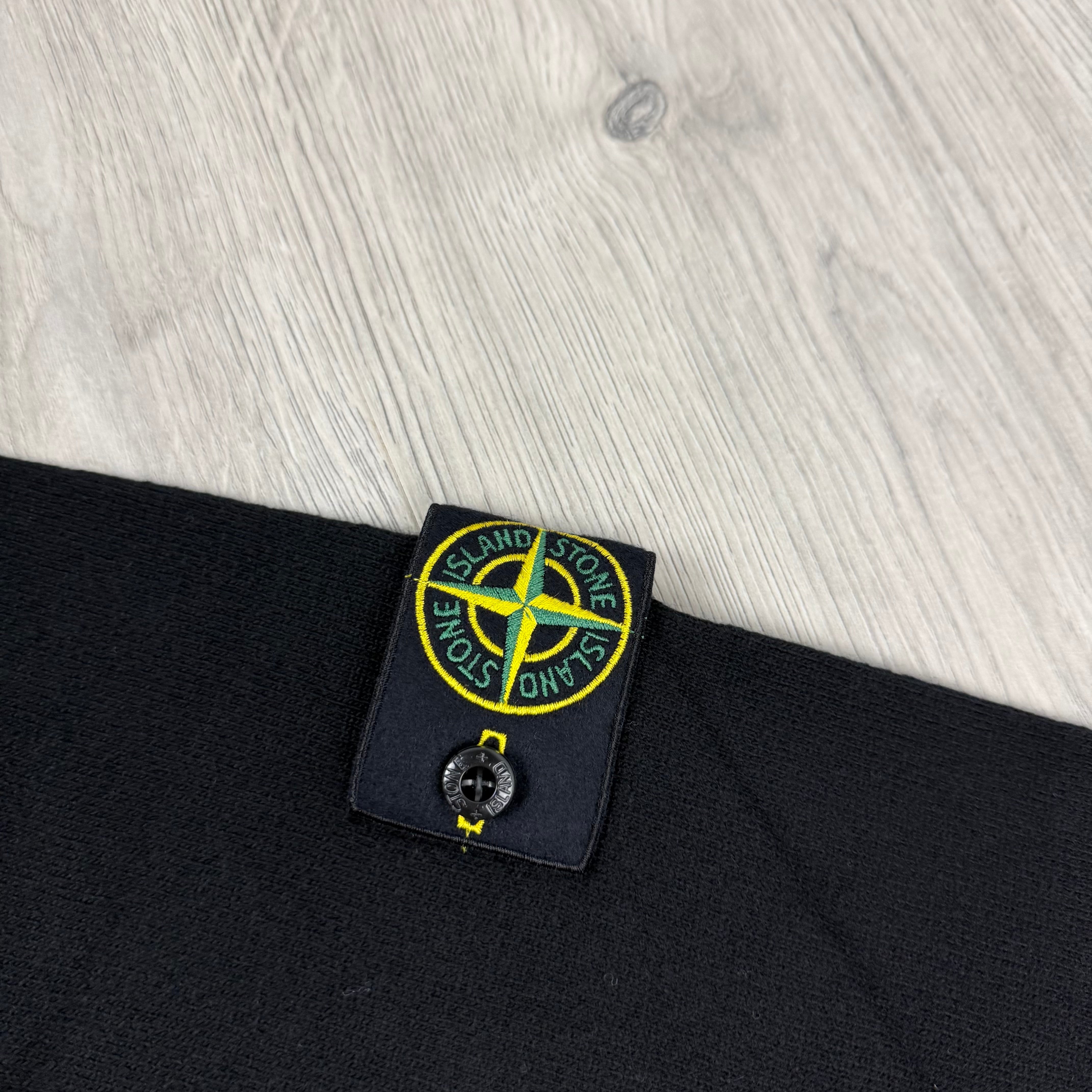 Stone Island Knit Hoodie - Black