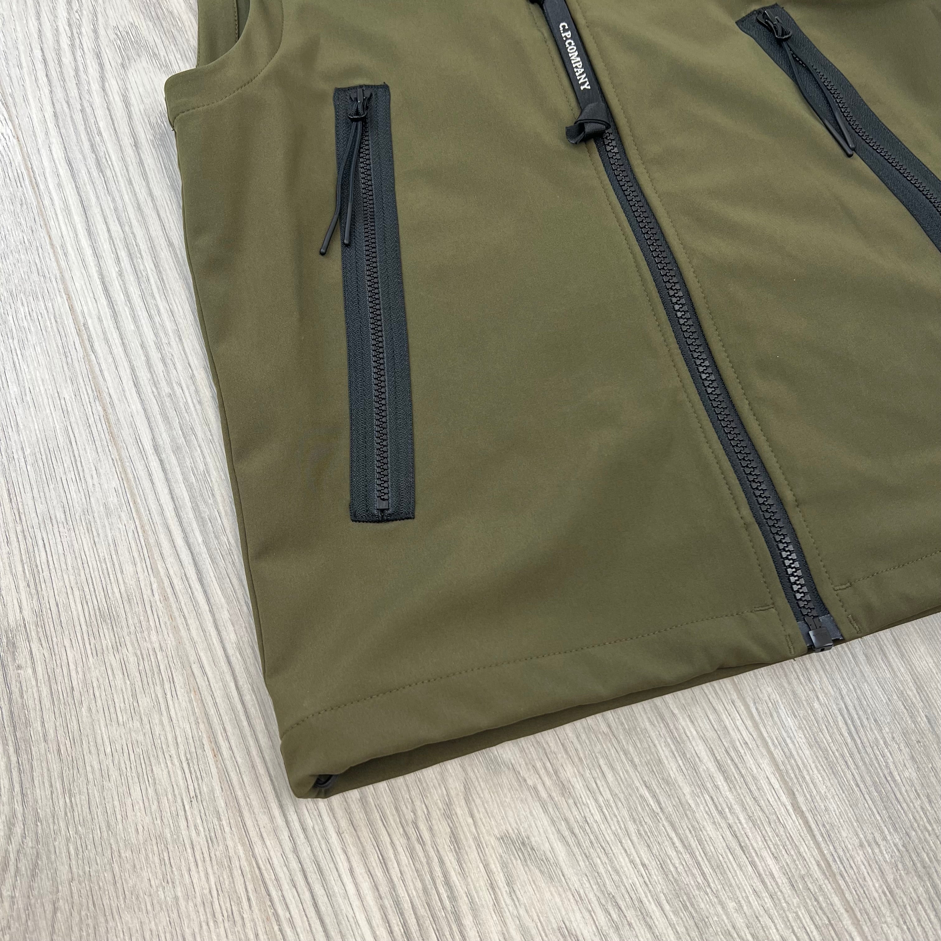 CP Company Junior Shell-R Gilet - Ivy Green