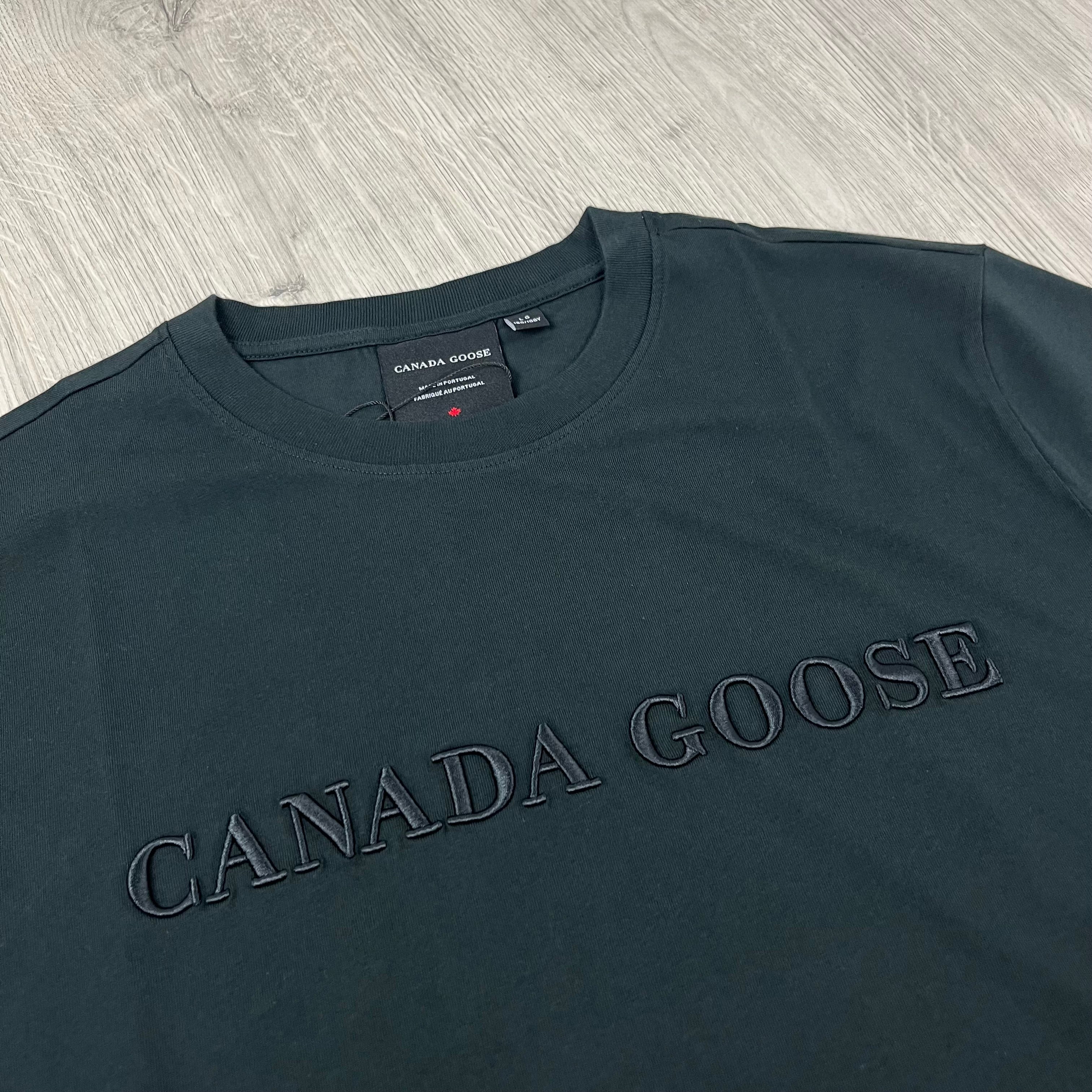 Men's Canada Goose Emersen T-Shirt in Black. On sale at Open Attire.