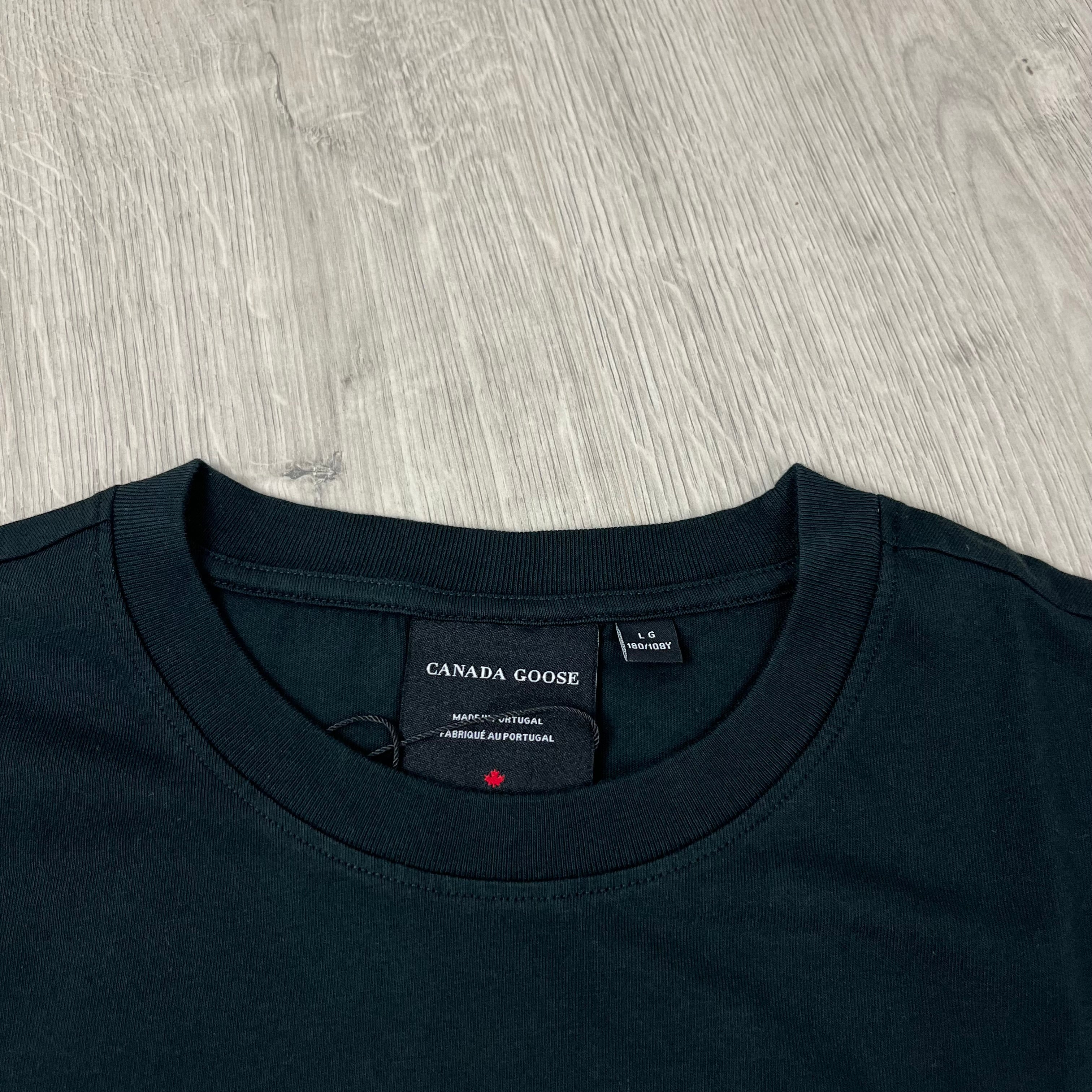 Men's Canada Goose Emersen T-Shirt in Black. On sale at Open Attire.