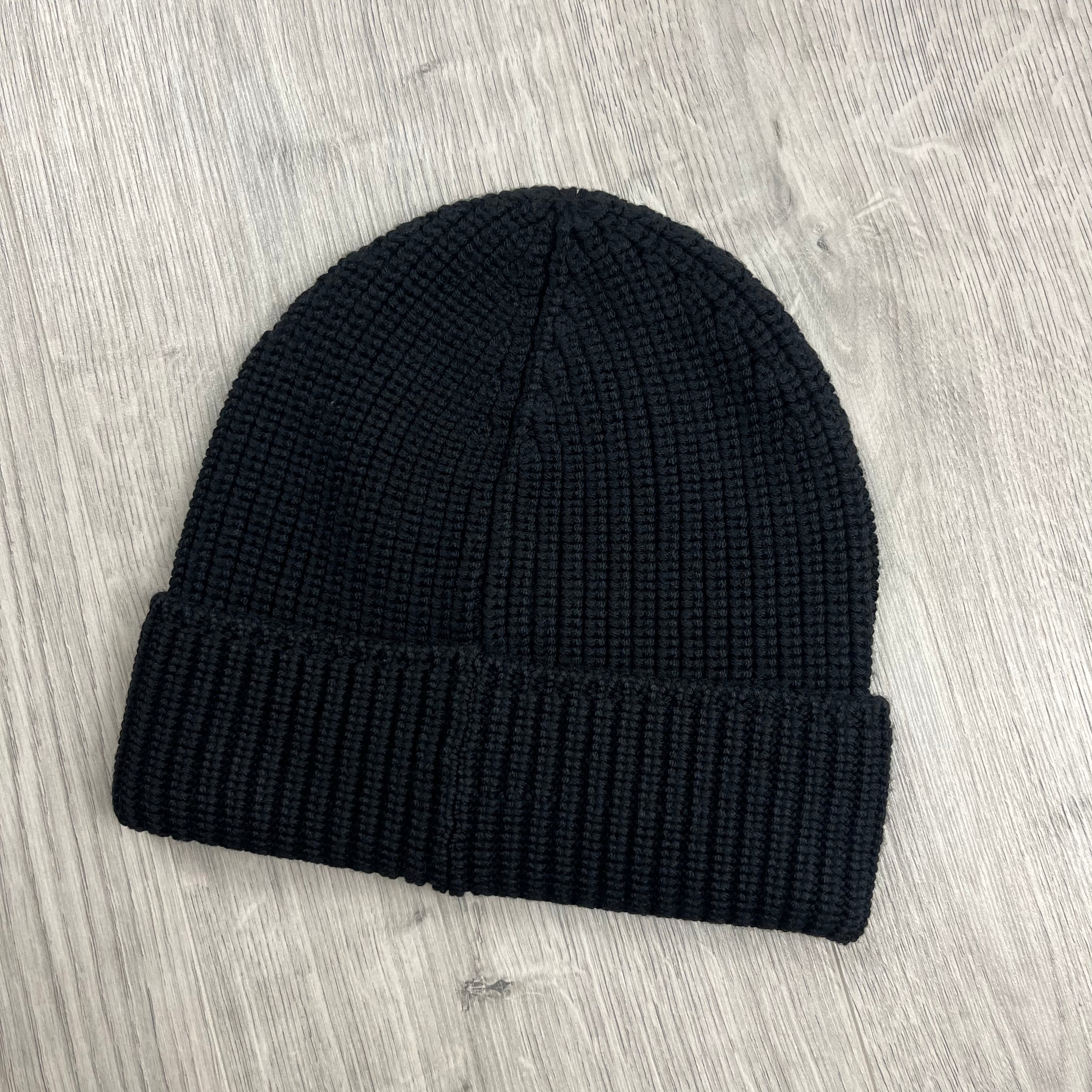 Canada Goose Ribbed Toque Beanie in Black. On sale at Open Attire.