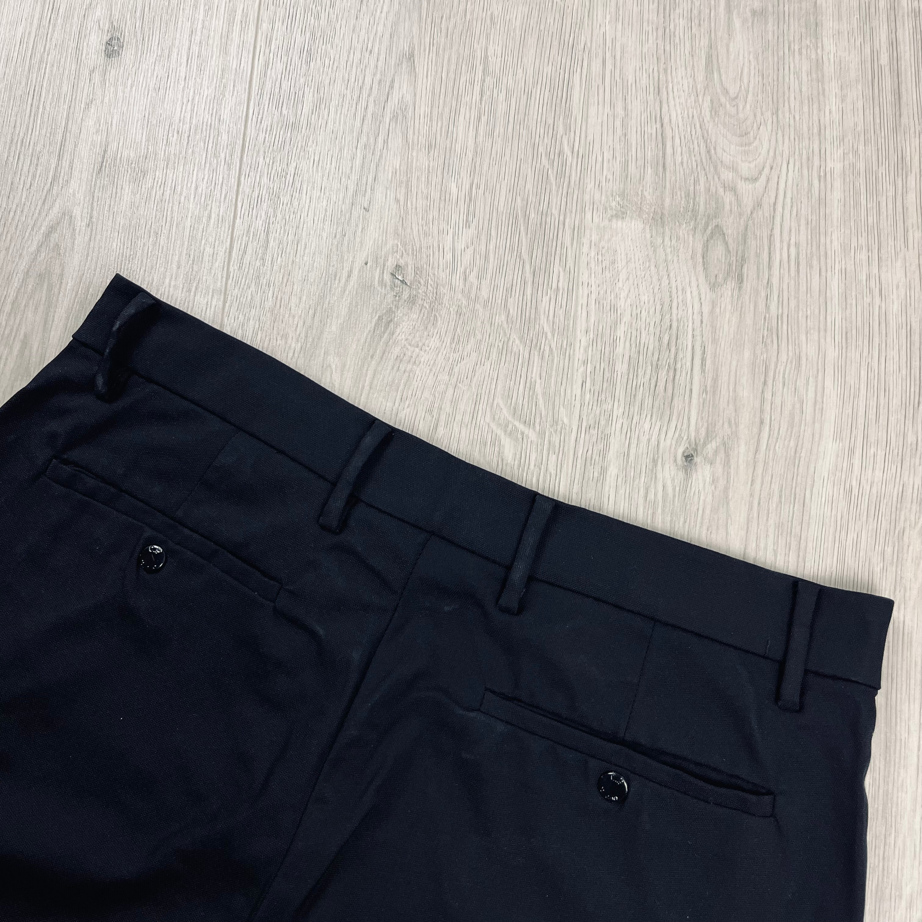 CP Company Metropolis Technical Panama Cargo Trousers in Black. On sale at Open Attire.