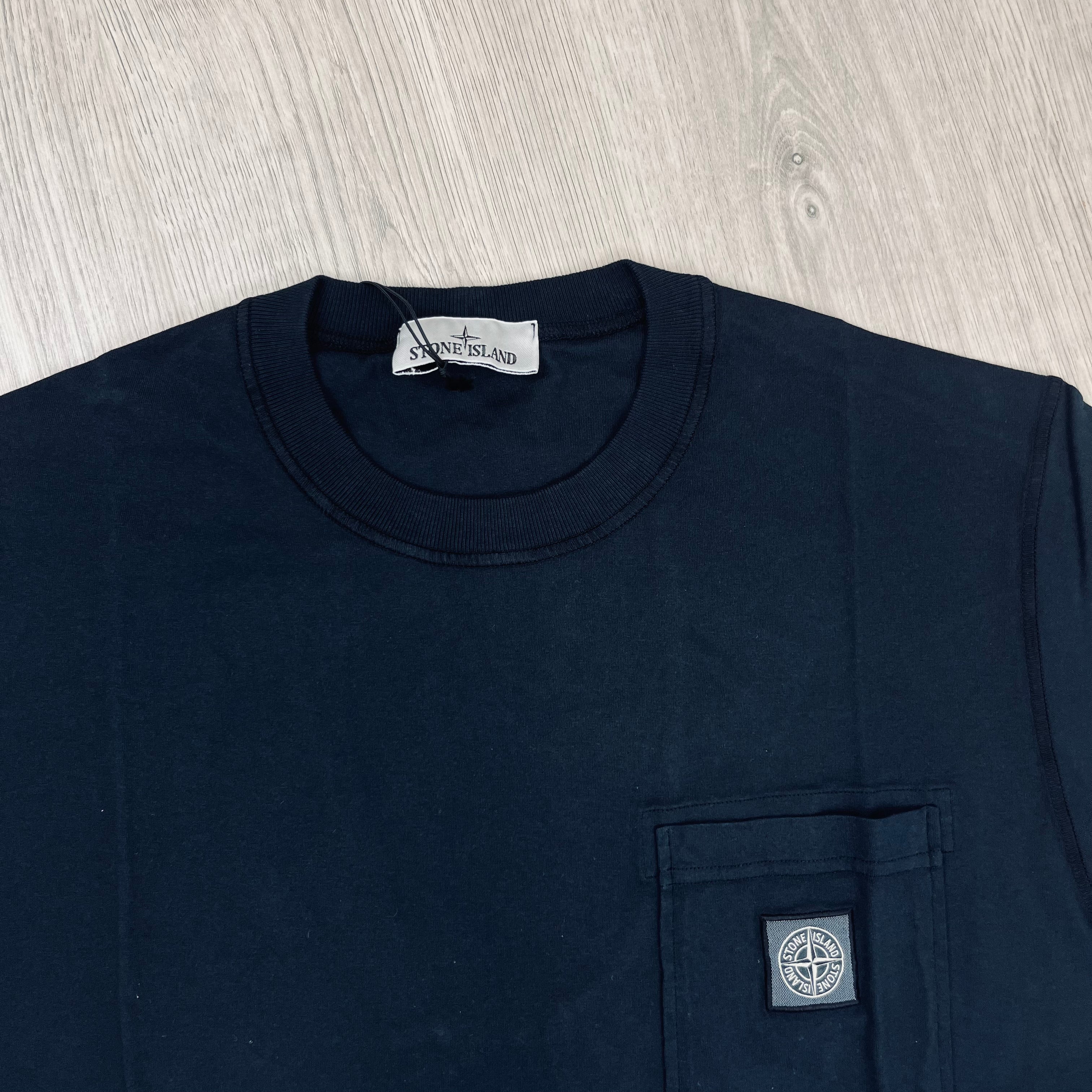 Stone Island Pocket T-Shirt - Navy