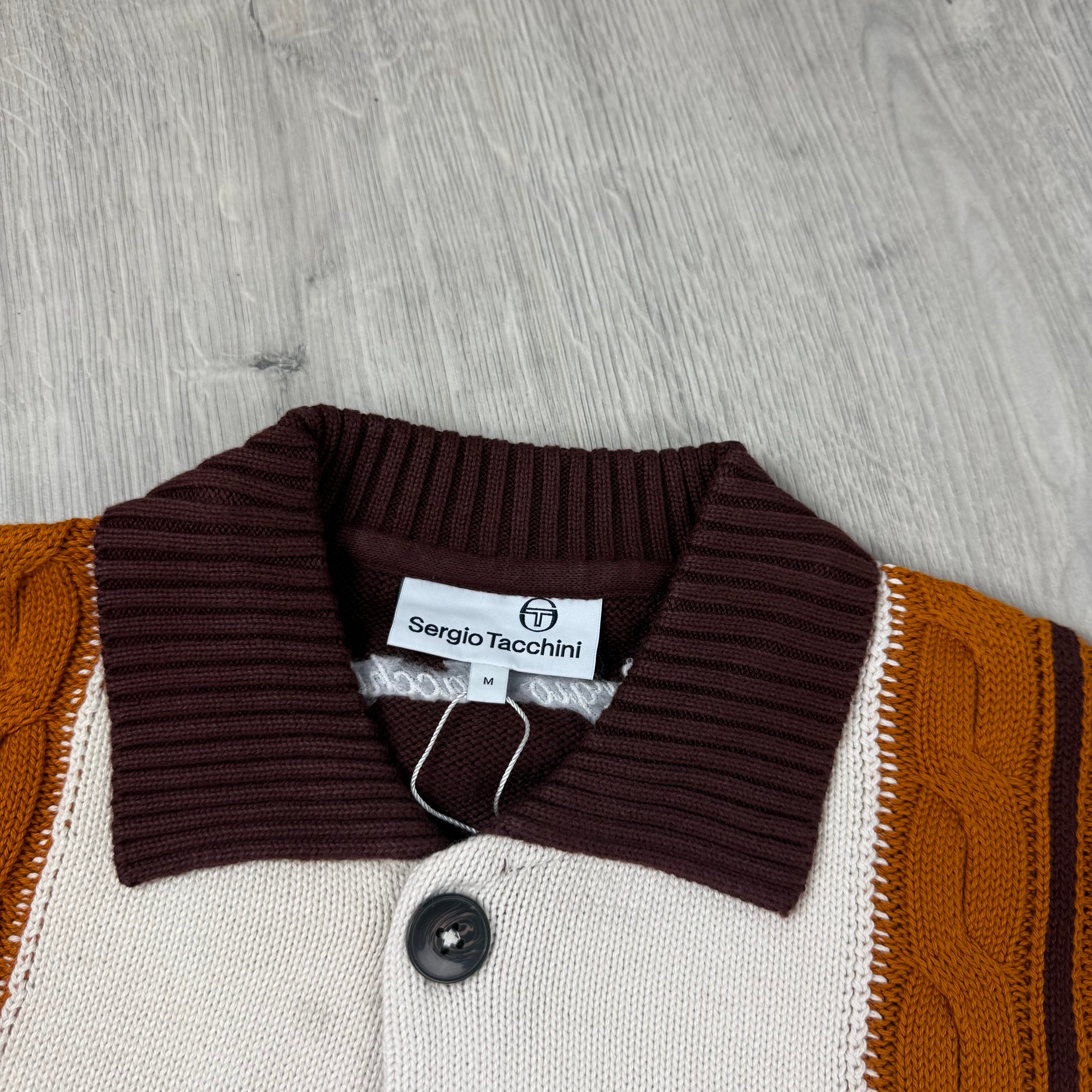 Sergio Tacchini 'Bruni' Knit Track Jacket - Bitter Chocolate