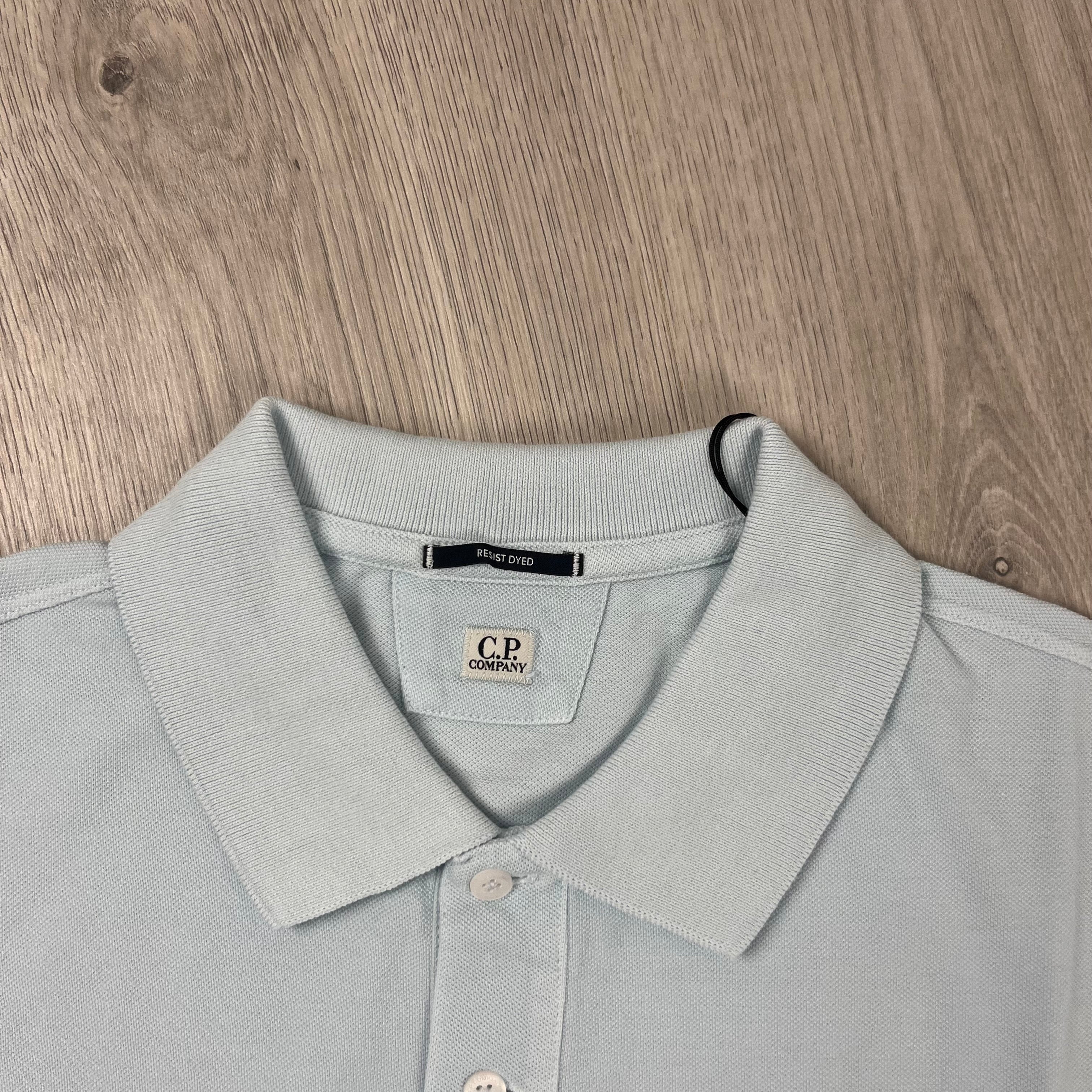 CP Company Piquet Polo Shirt - Starlight