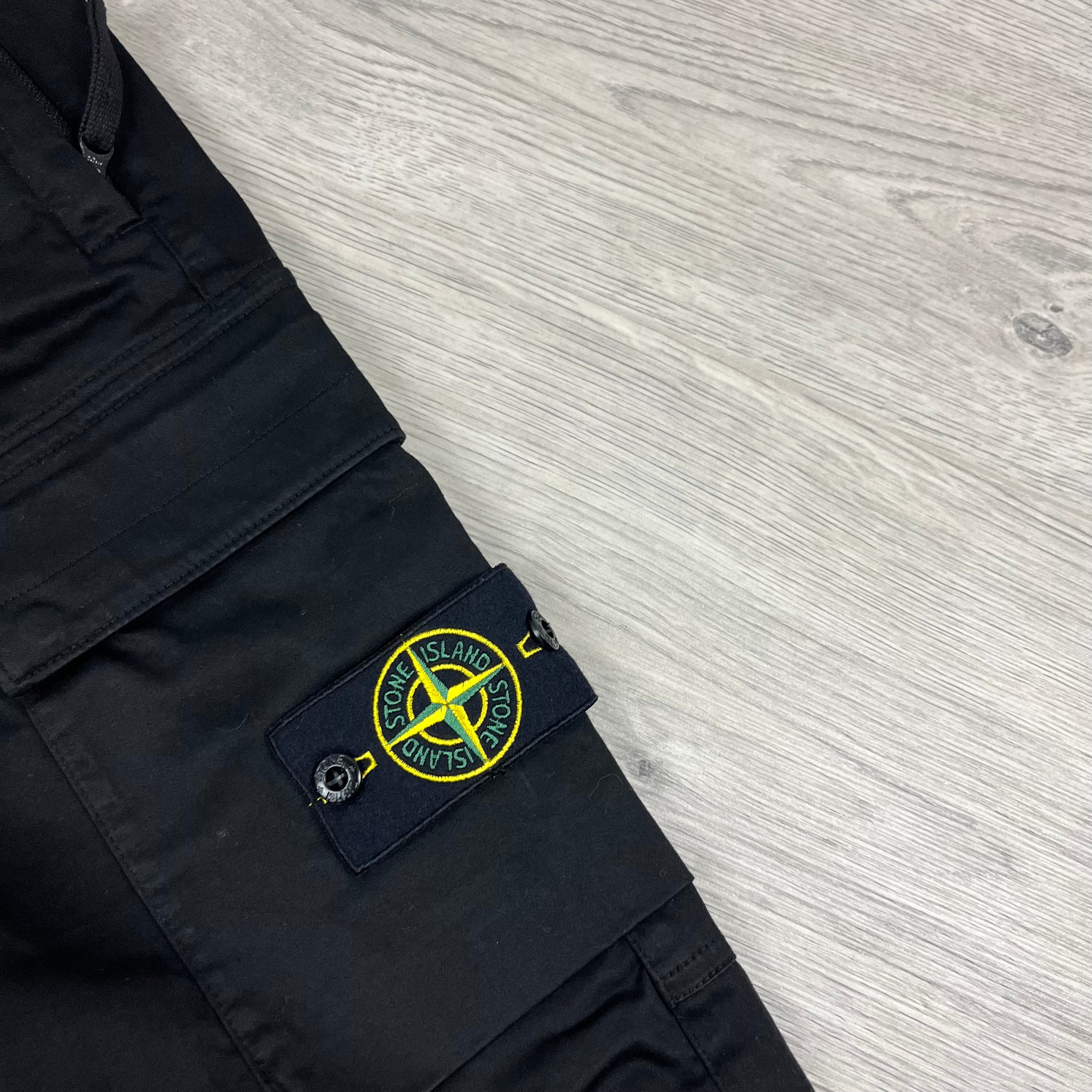 Stone Island Cargo Trousers - Black