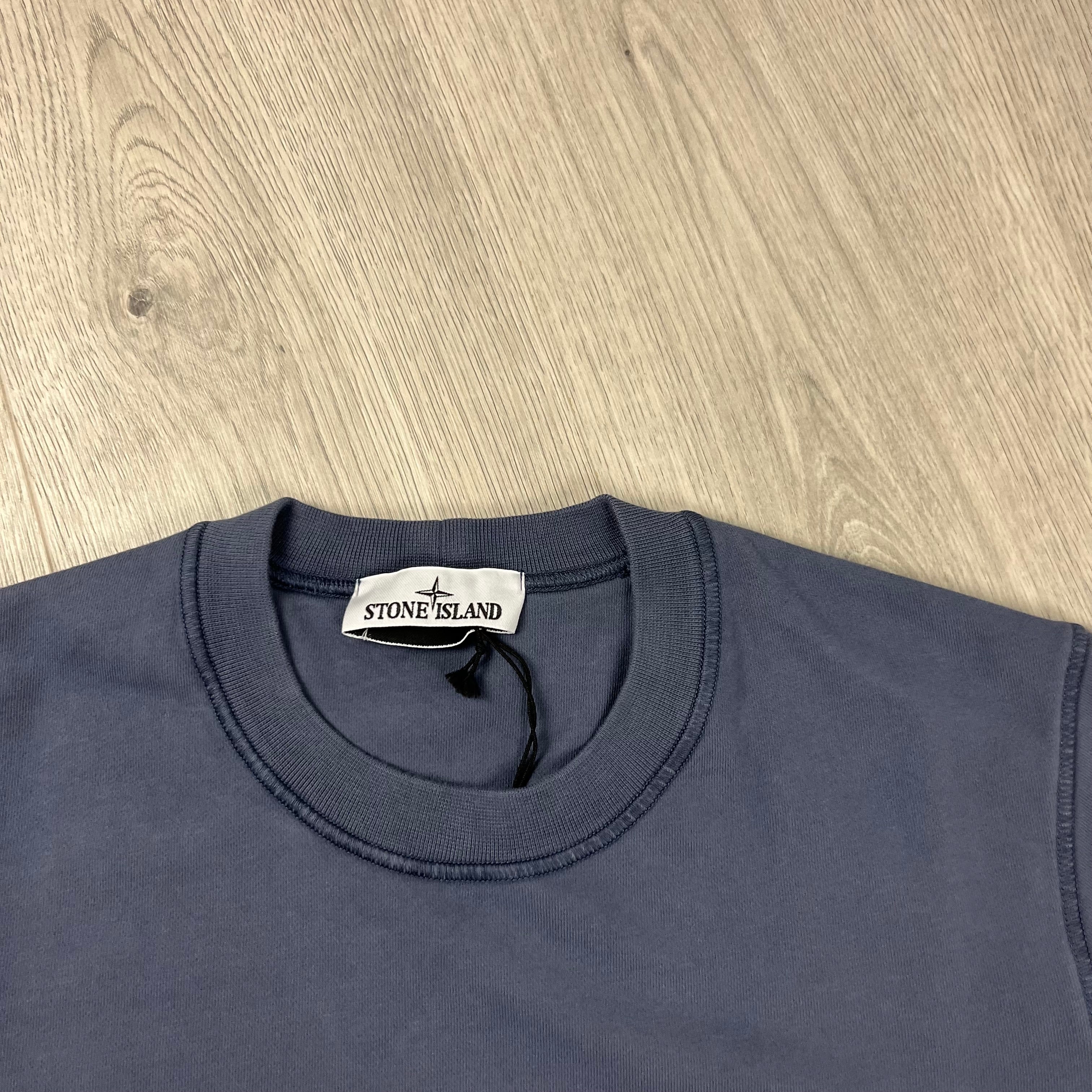 Stone Island Dyed Sweatshirt - Mid Blue